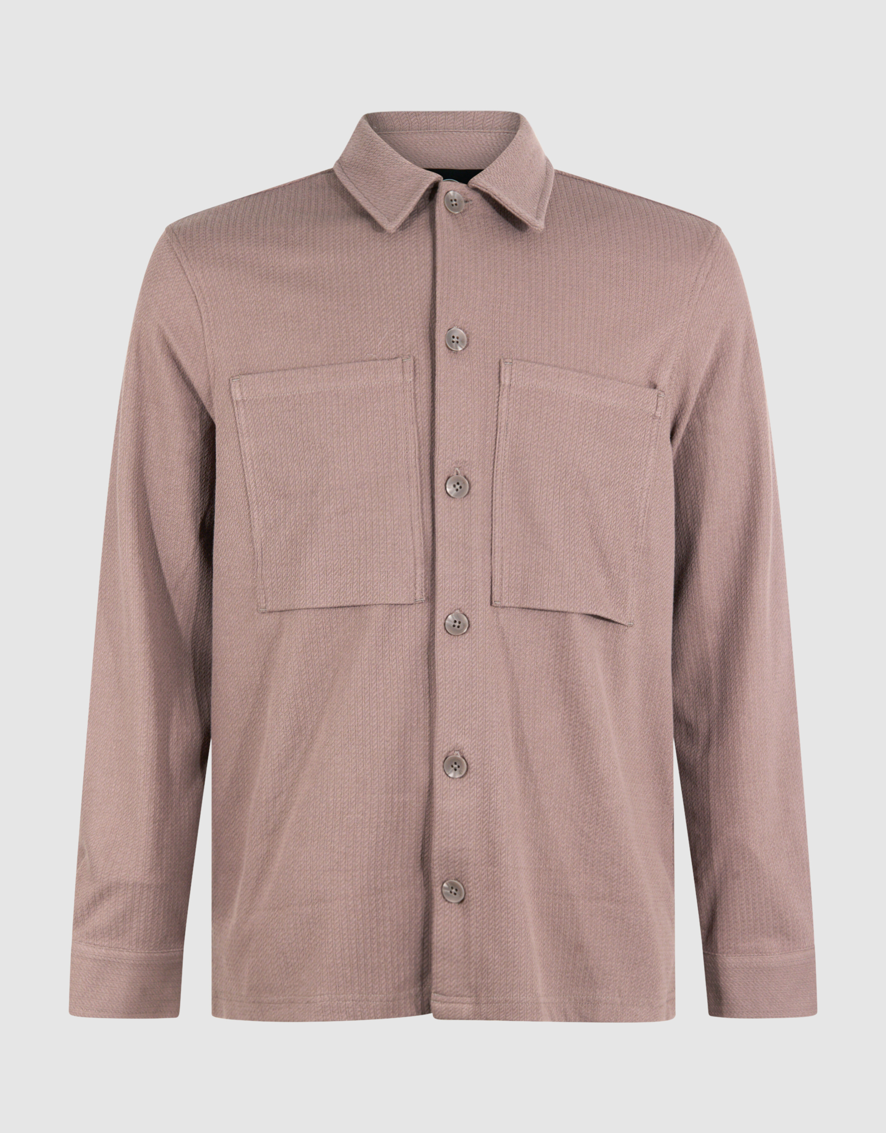 Strukturiertes Overshirt Hellbraun SHOEBY MEN
