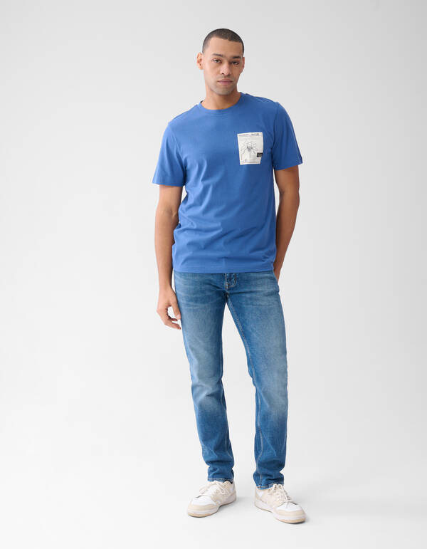 Kunstwerk T-shirt Blau SHOEBY MEN