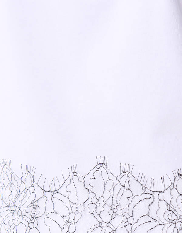 Spitzen-T-Shirt Wei&szlig; SHOEBY WOMEN