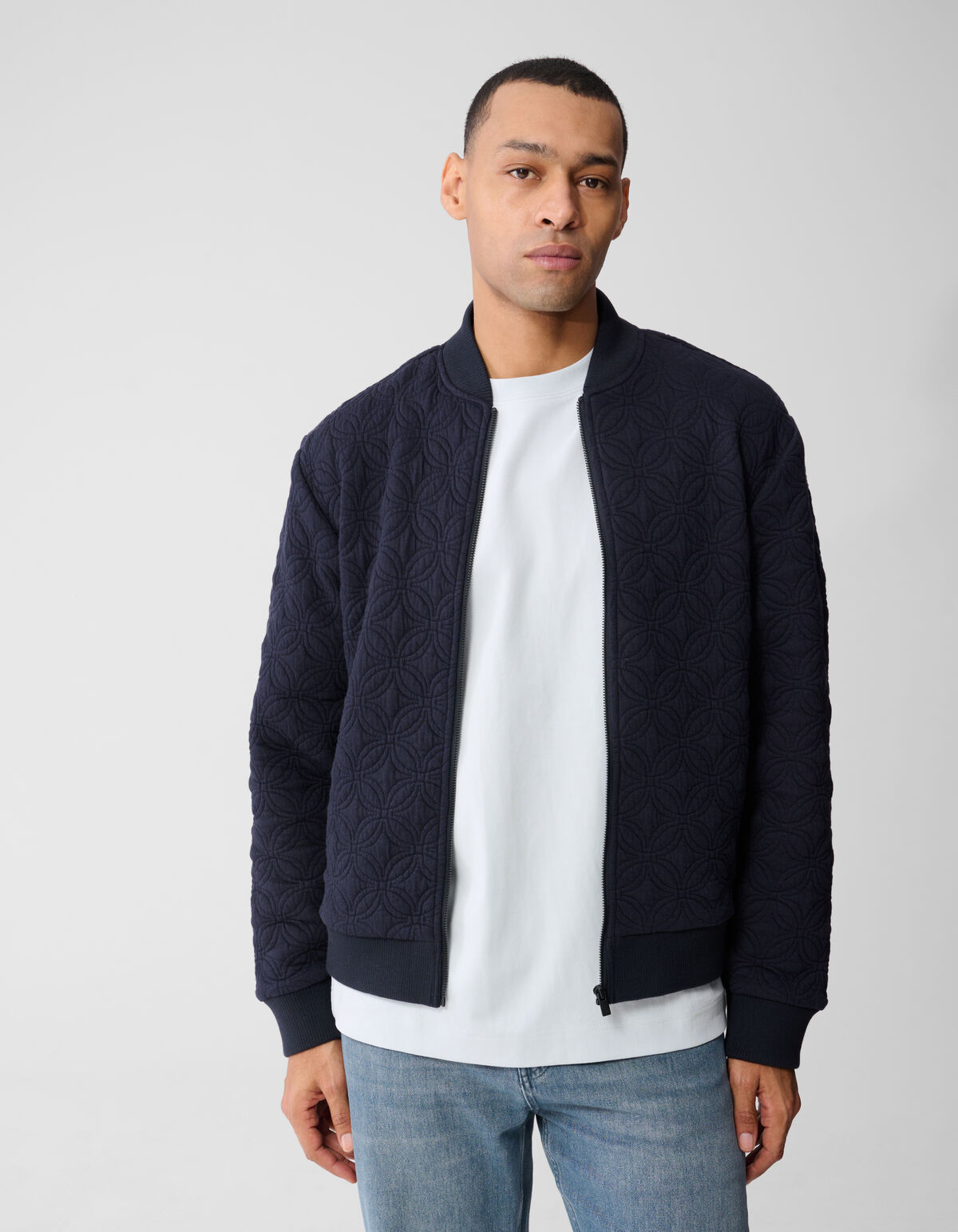 Spark Sweat Bomberjacke Dunkelblau SHOEBY MEN