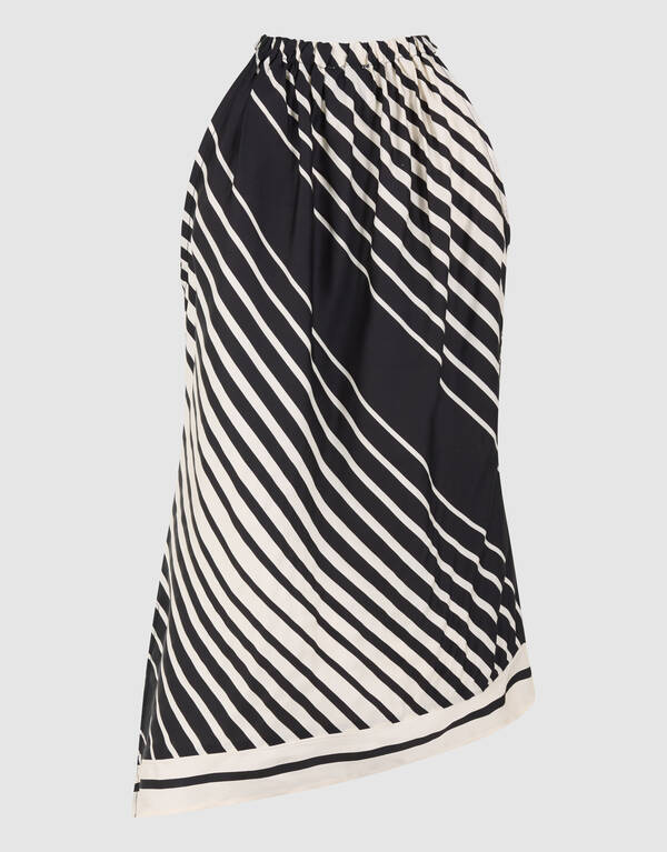Grafisches Haltertop Schwarz/Wei&szlig; SHOEBY WOMEN