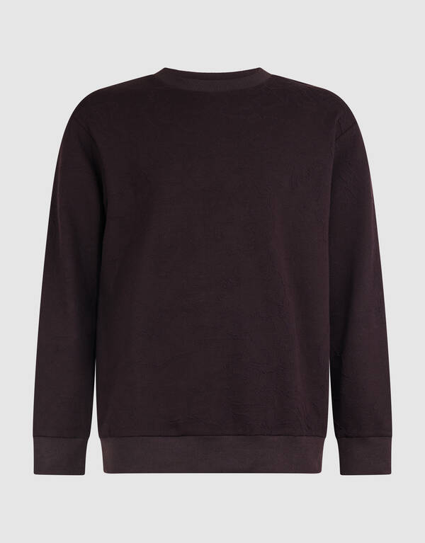 Struktur Sweatshirt Dunkelbraun SHOEBY MEN