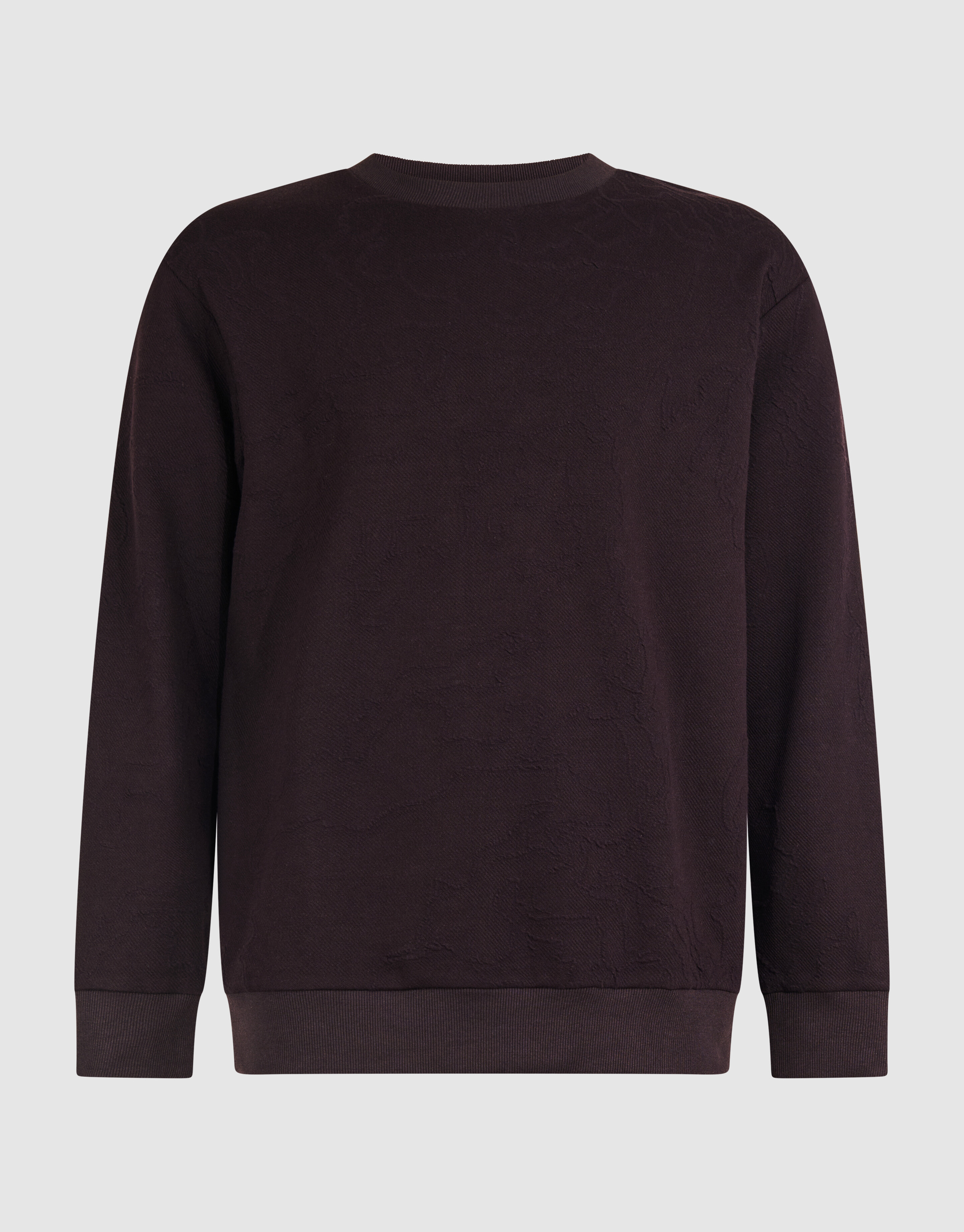 Struktur Sweatshirt Dunkelbraun SHOEBY MEN