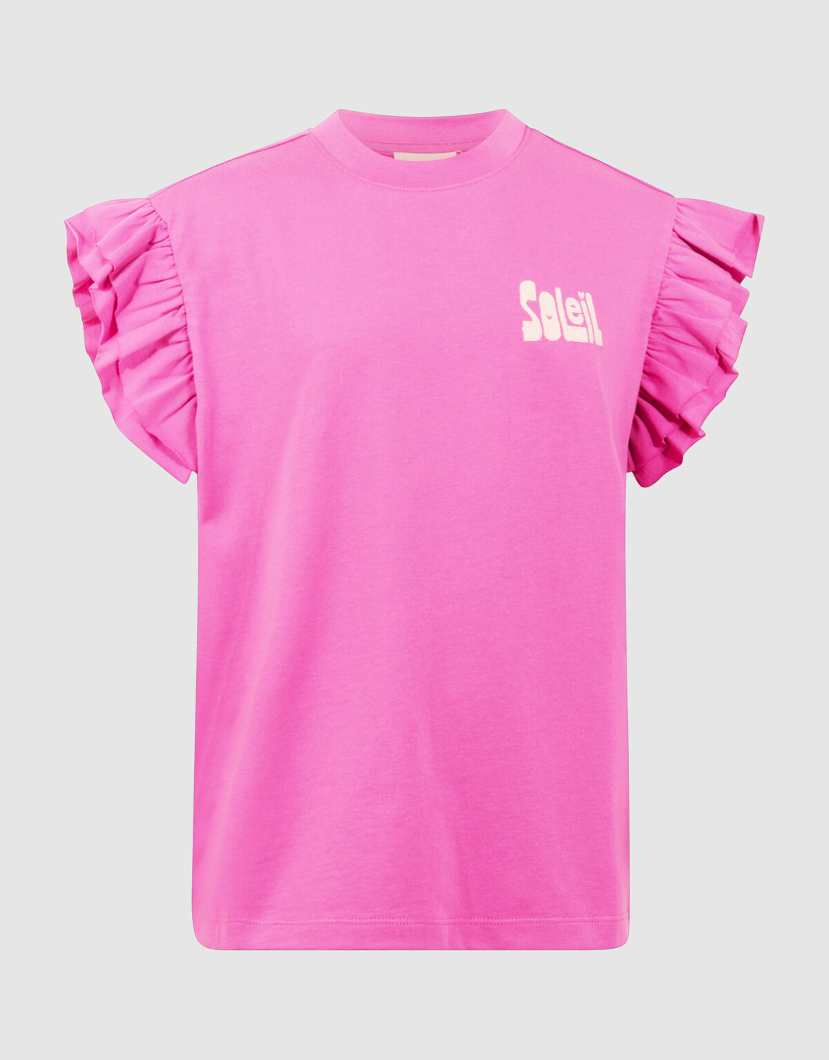 Ruffle Soleil Artwork T-Shirt Rosa SHOEBY GIRLS