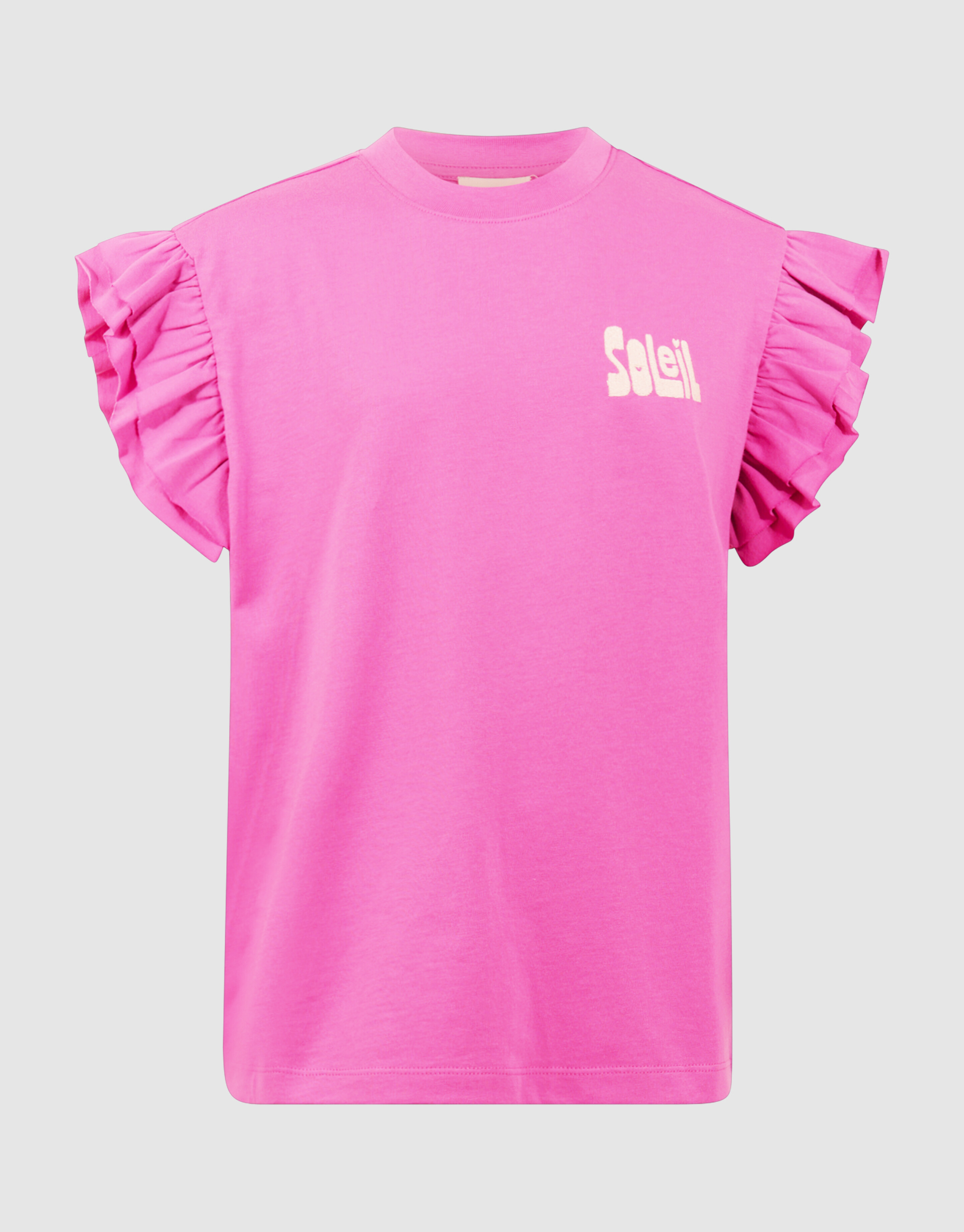 Ruffle Soleil Artwork T-Shirt Rosa SHOEBY GIRLS