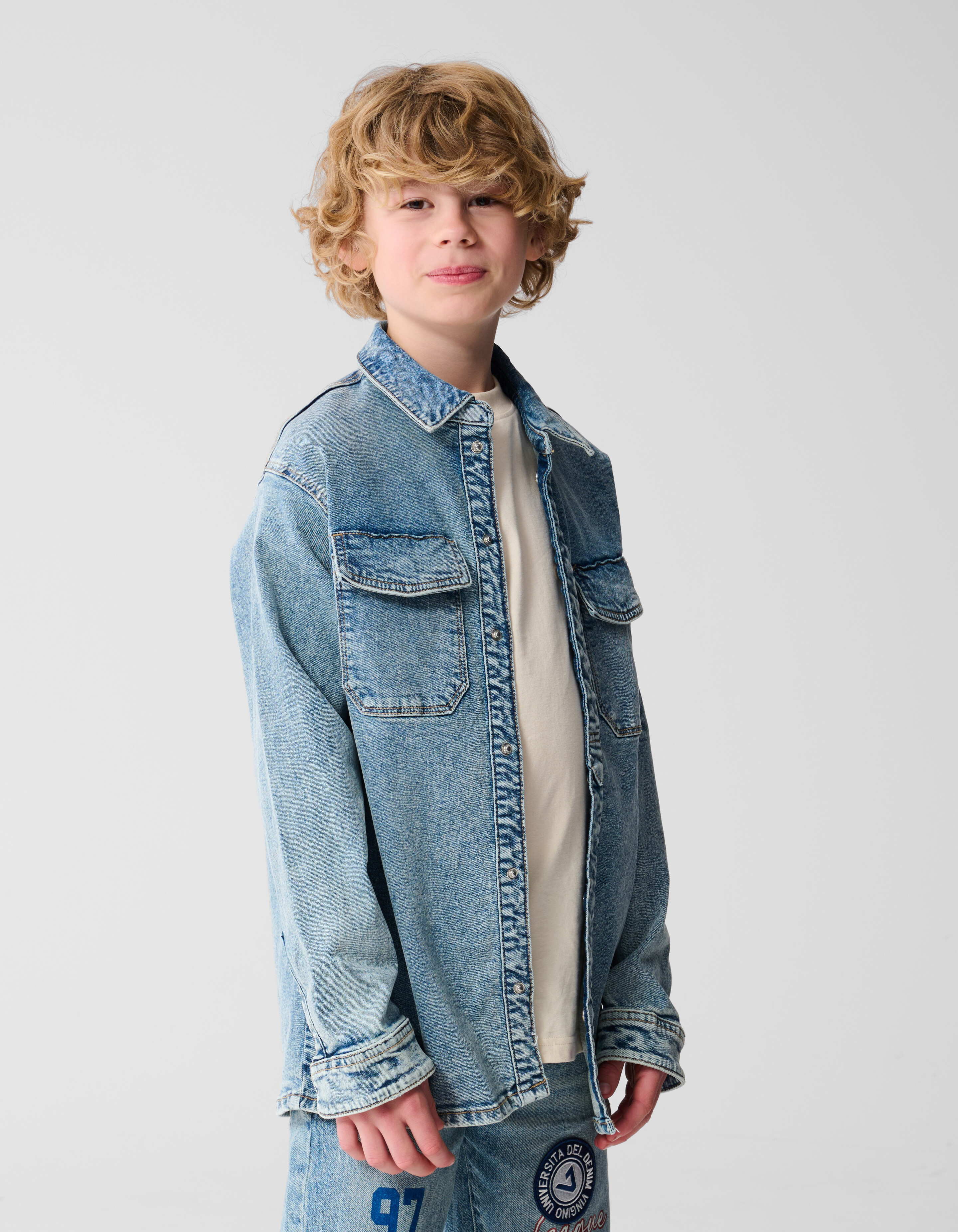 Denim Overshirt Lichtblau Shoeby X Vingino SHOEBY BOYS