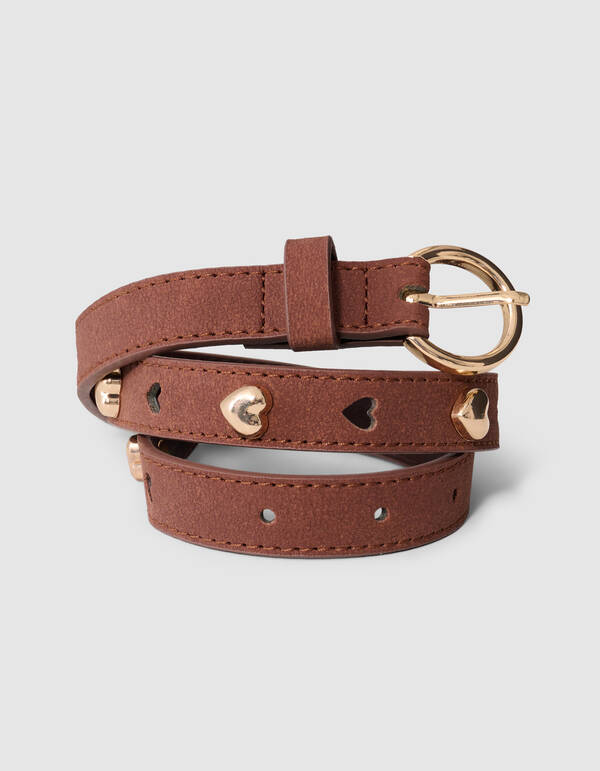 Heart G&uuml;rtel Braun SHOEBY ACCESSOIRES