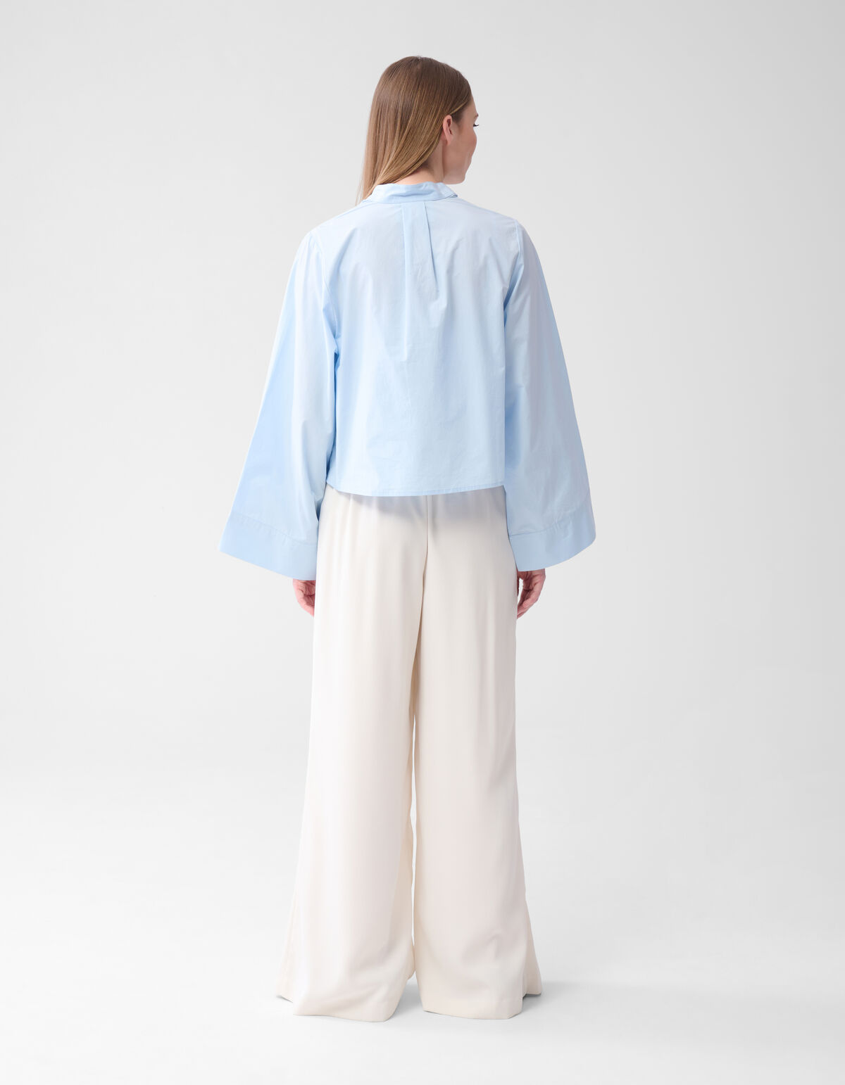 Krepphose mit weitem Bein Off White By Lonneke SHOEBY WOMEN