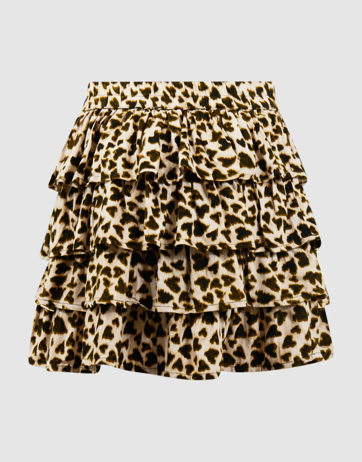 Heart Leopard Minirock Hellbraun SHOEBY GIRLS