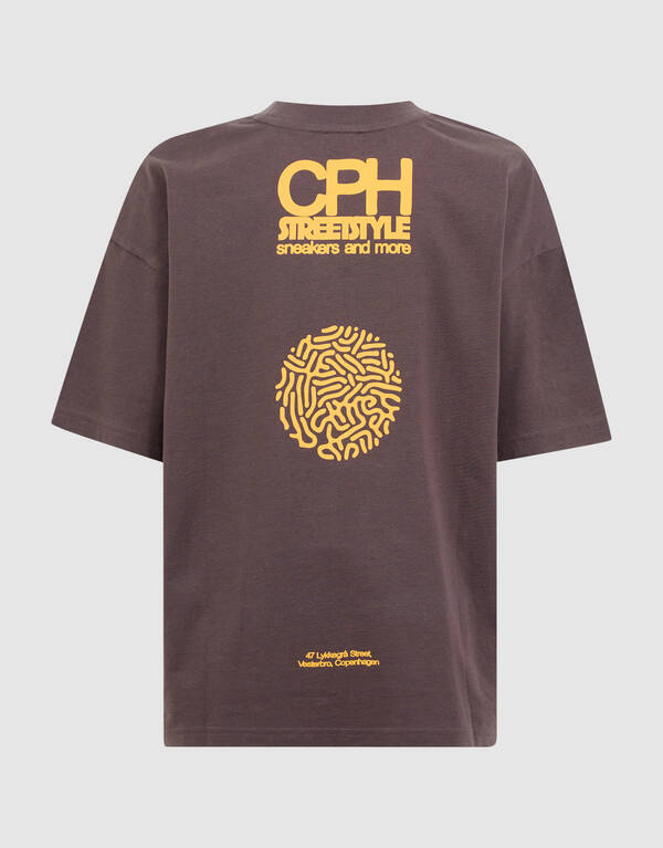Copenhagen Artwork T-shirt Donkerbruin SHOEBY BOYS