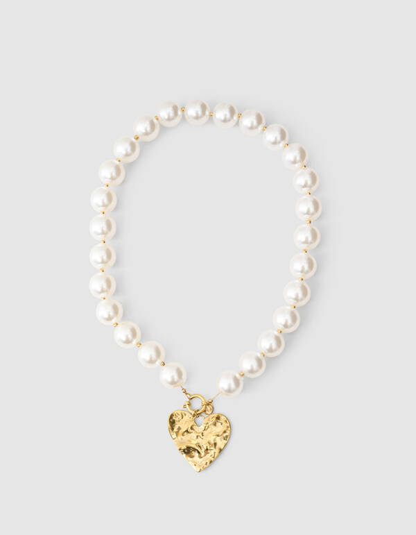 Perlenkette in Cremewei&szlig; SHOEBY ACCESSOIRES