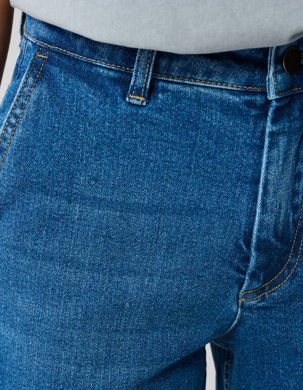 Klassische Jeans mit weitem Bein Dunkelblau SHOEBY WOMEN