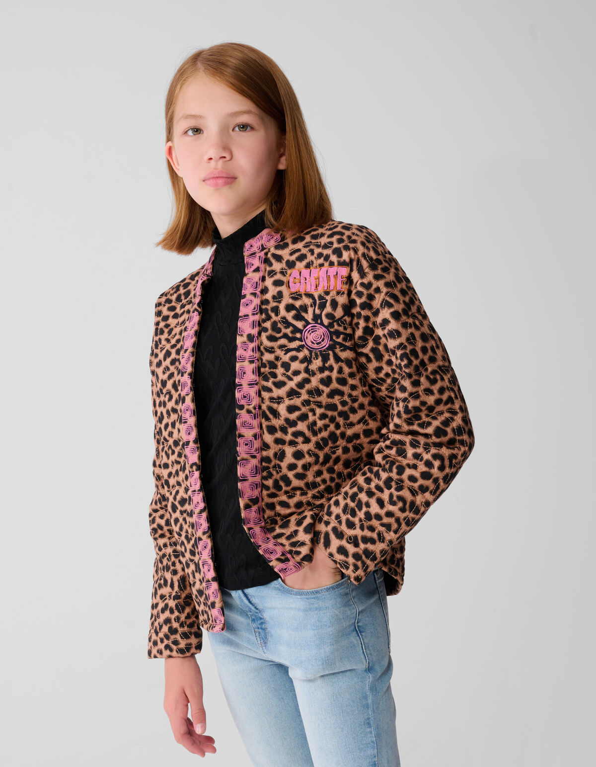 Jack Bruin mit Leopardenmuster SHOEBY GIRLS