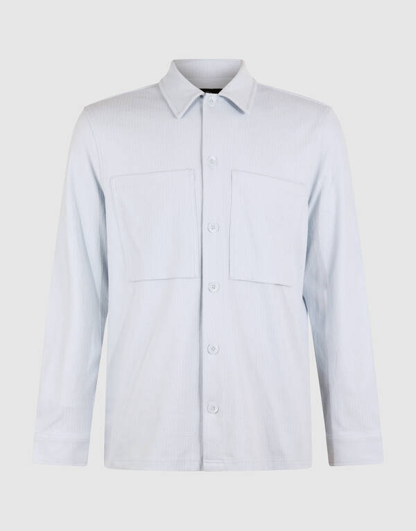 Strukturiertes Overshirt Hellblau SHOEBY MEN