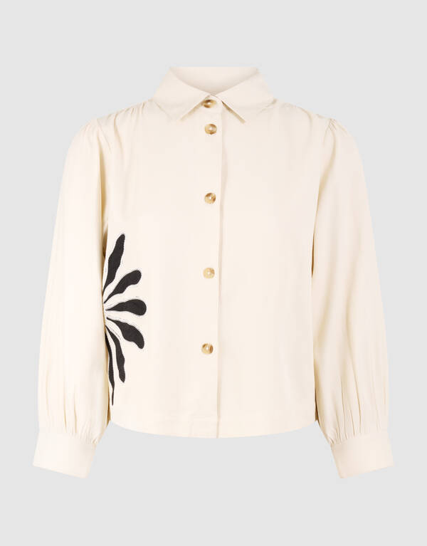 Stickbluse Gebrochen Wei&szlig; SHOEBY WOMEN