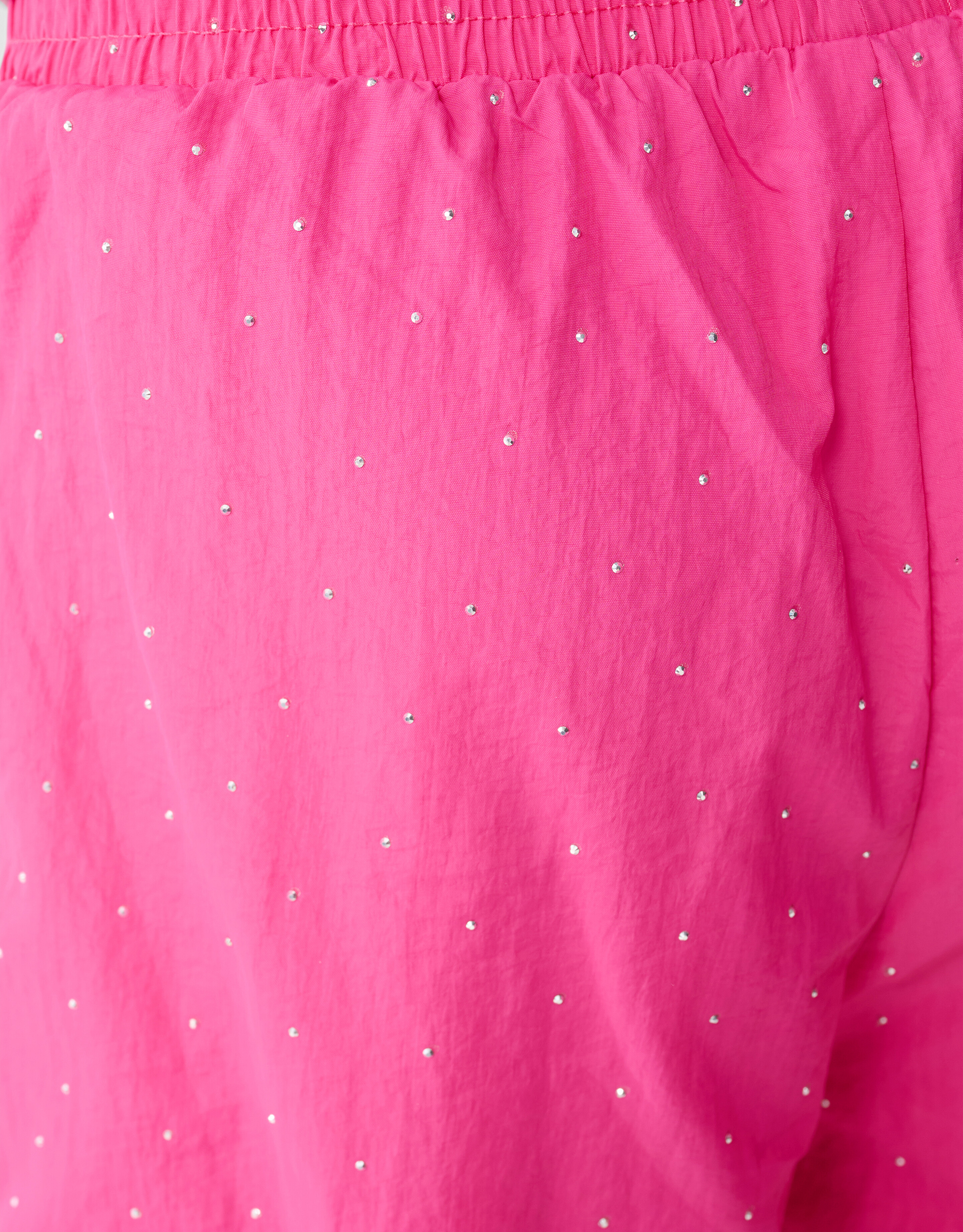 Strass Sporty Wide Leg Fit Hose Rosa SHOEBY GIRLS