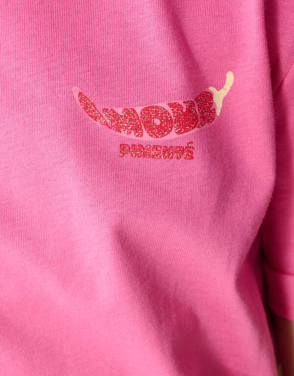 Pepper Artwork T-Shirt Rosa SHOEBY GIRLS