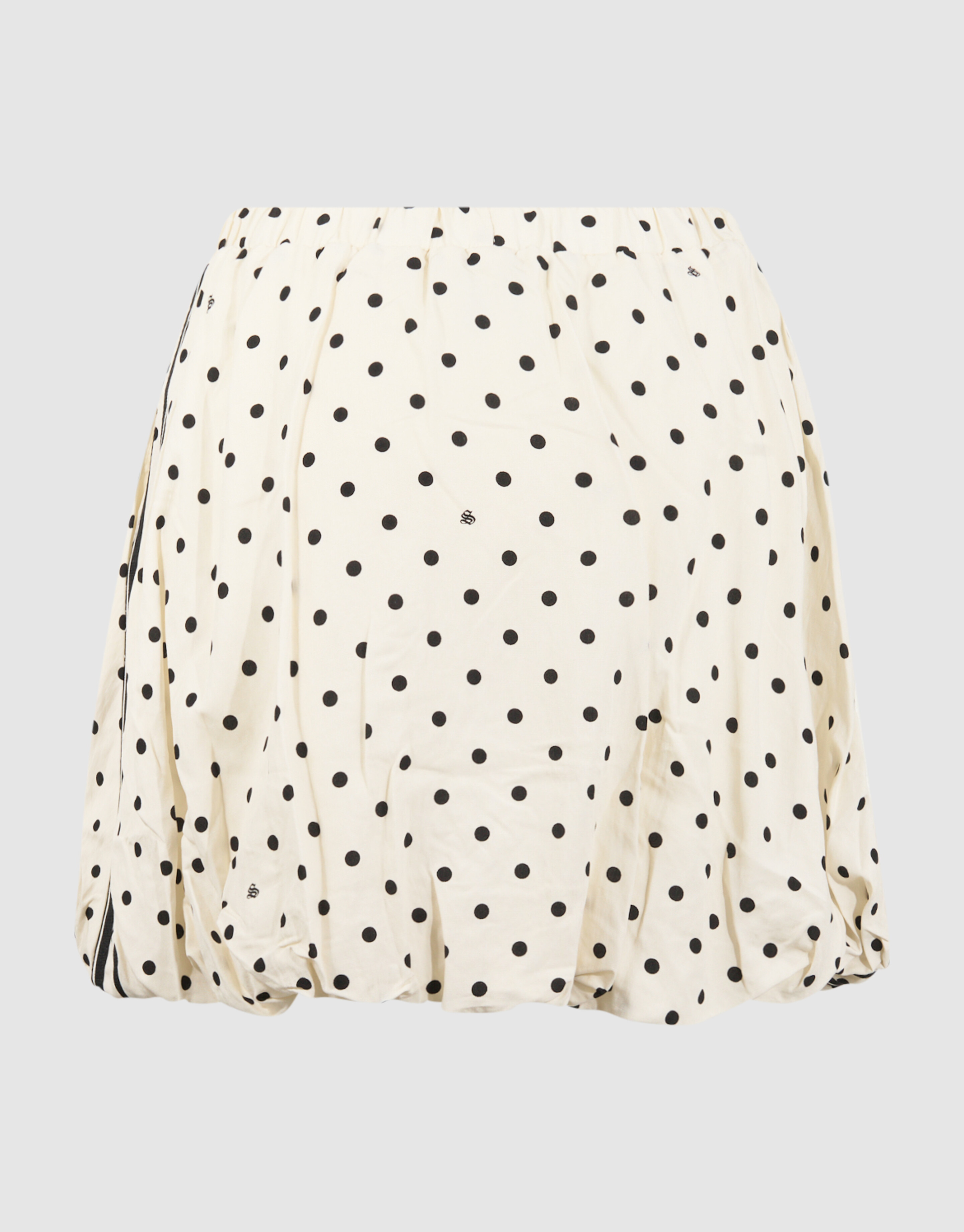 Polkadot Minirock Gebrochenes Wei&szlig; SHOEBY WOMEN