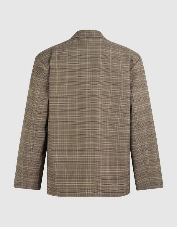 Oversized Karierte Blazer Braun SHOEBY WOMEN