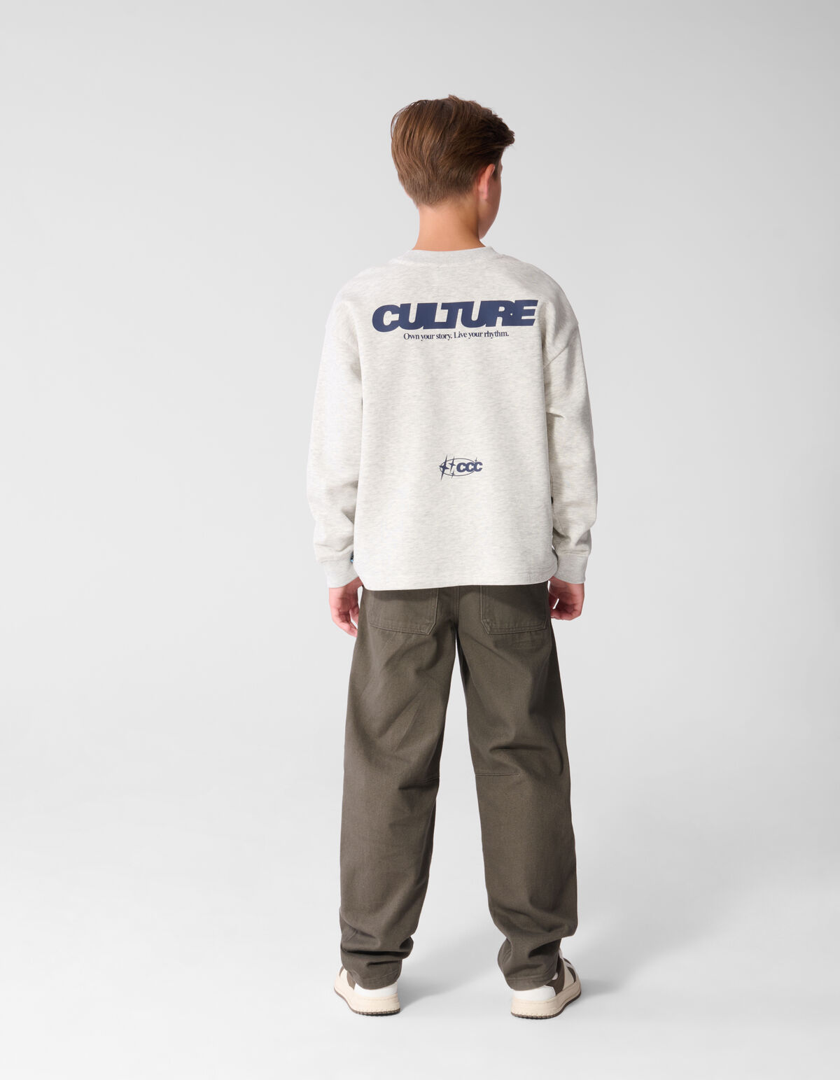Twill Barrel Fit Hose Dunkelgr&uuml;n SHOEBY BOYS