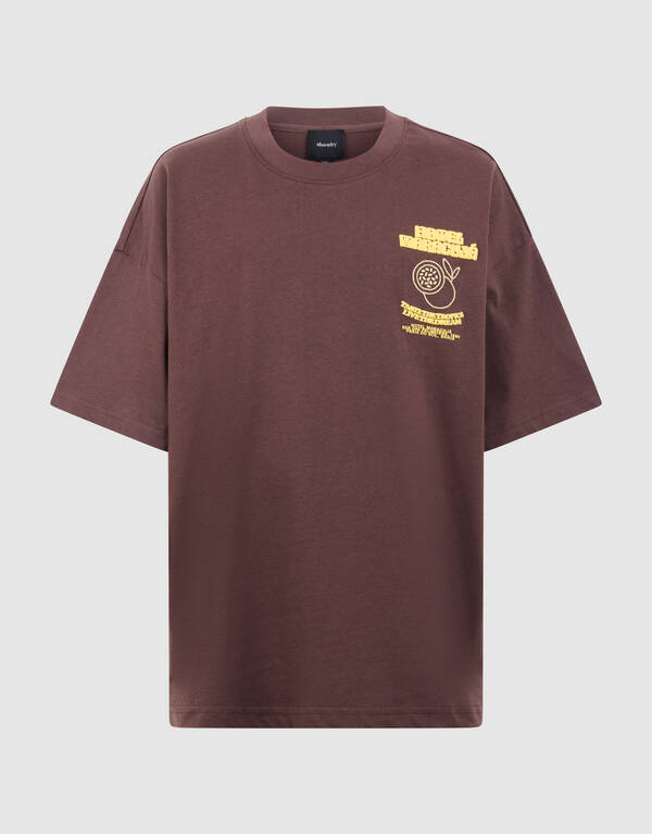 Hotel Artwork T-Shirt Dunkelbraun SHOEBY BOYS