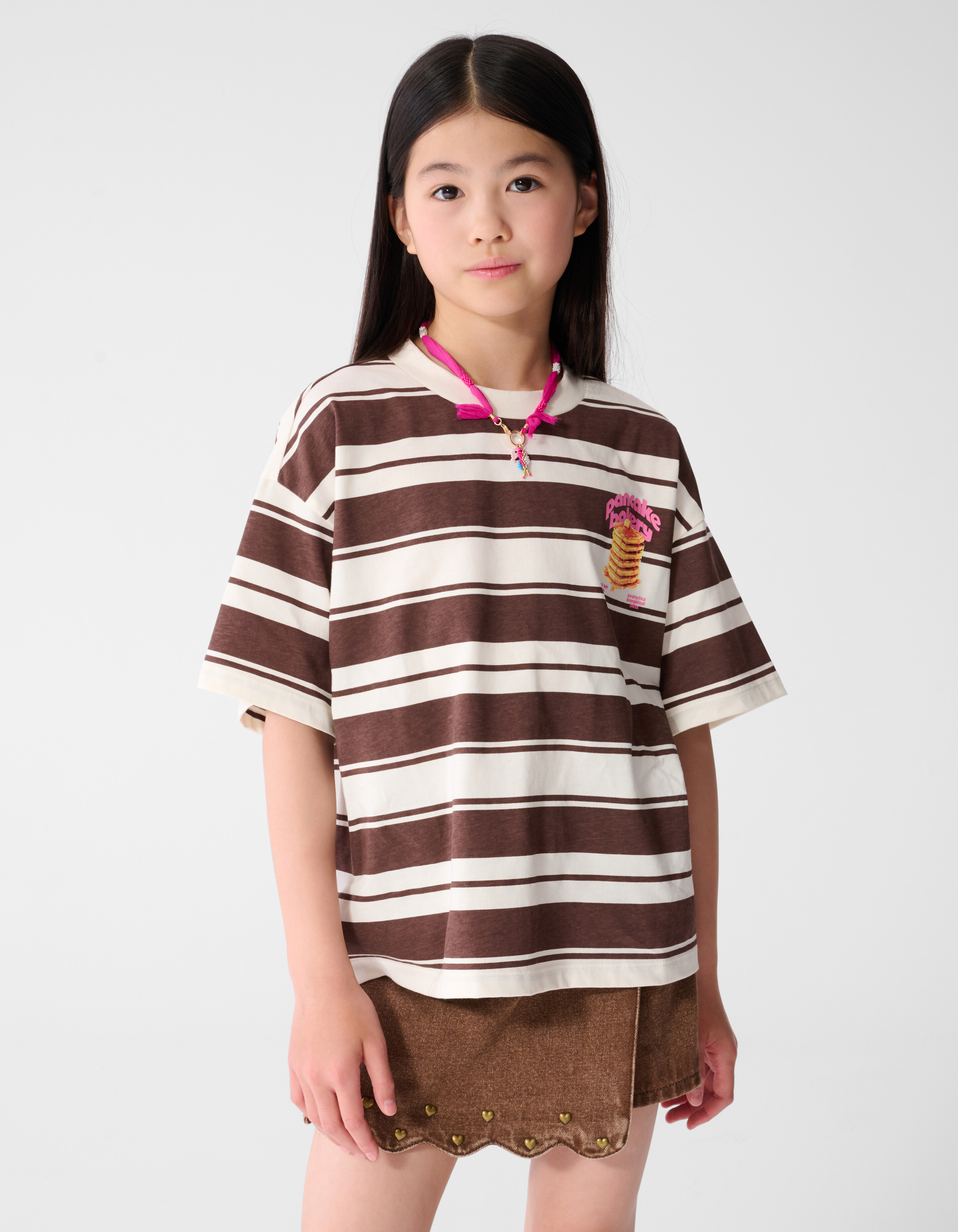 Pancake Bakery Artwork T-Shirt Braun SHOEBY GIRLS