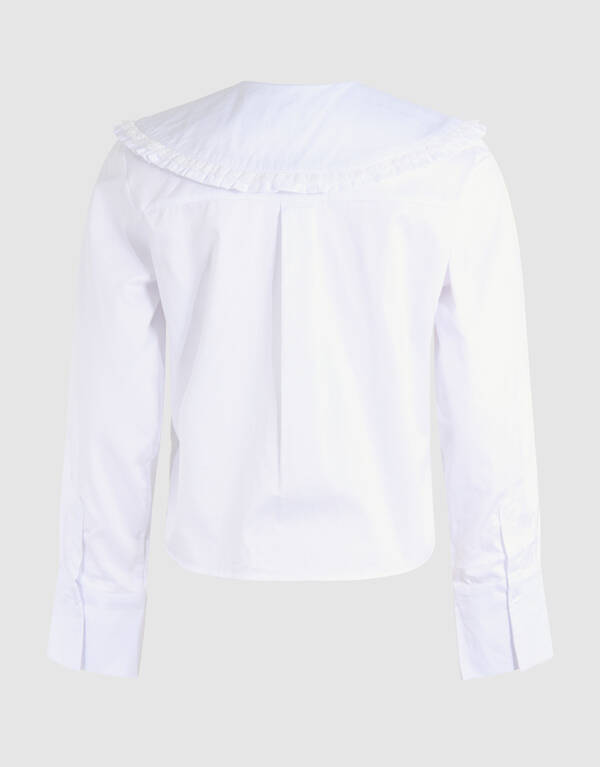 Bluse mit gro&szlig;em Kragen Wei&szlig; SHOEBY WOMEN
