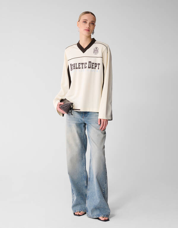 Jeans mit hoher Taille und weitem Bein, blau SHOEBY WOMEN