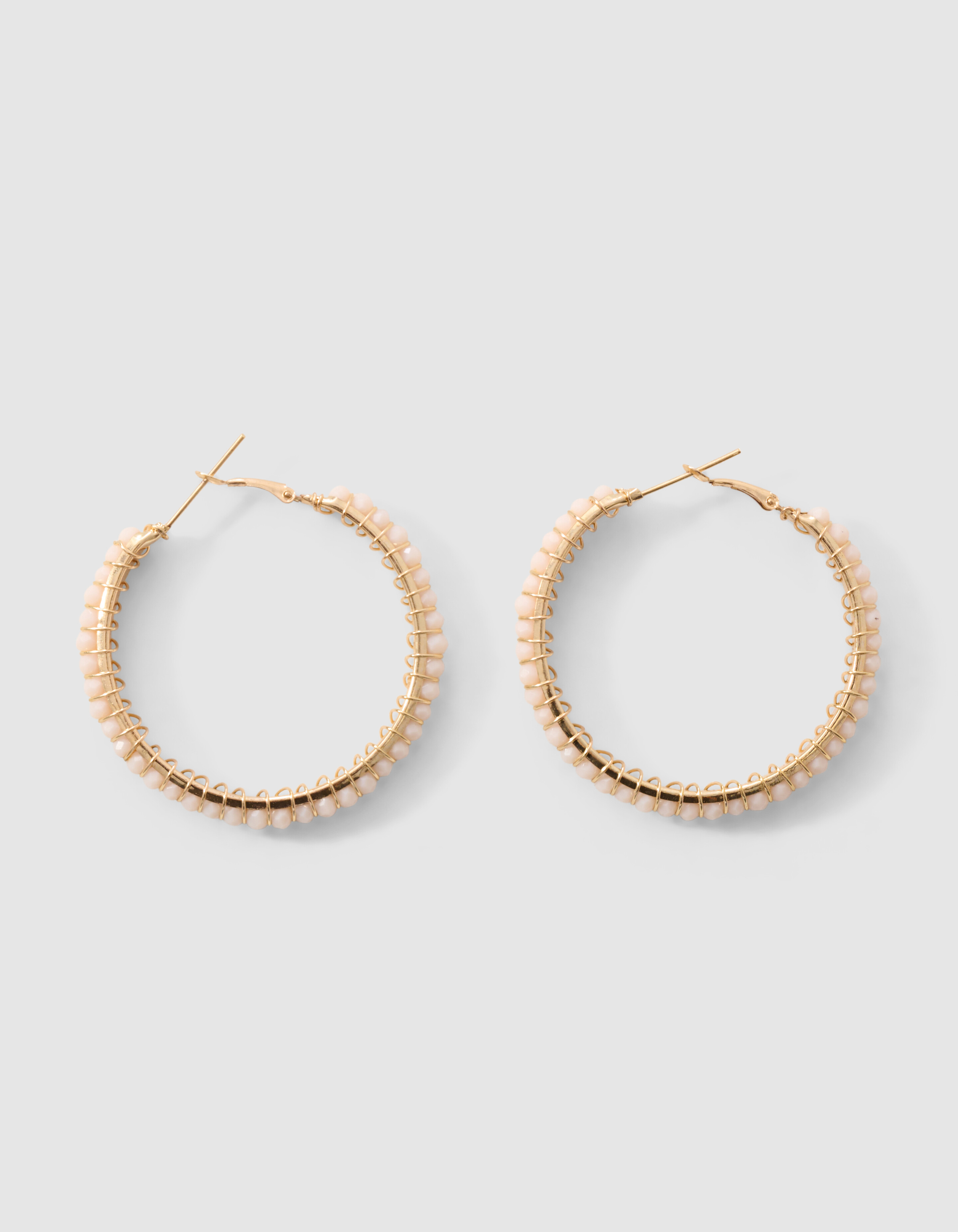 Perlenreifen-Ohrringe Gold SHOEBY ACCESSOIRES