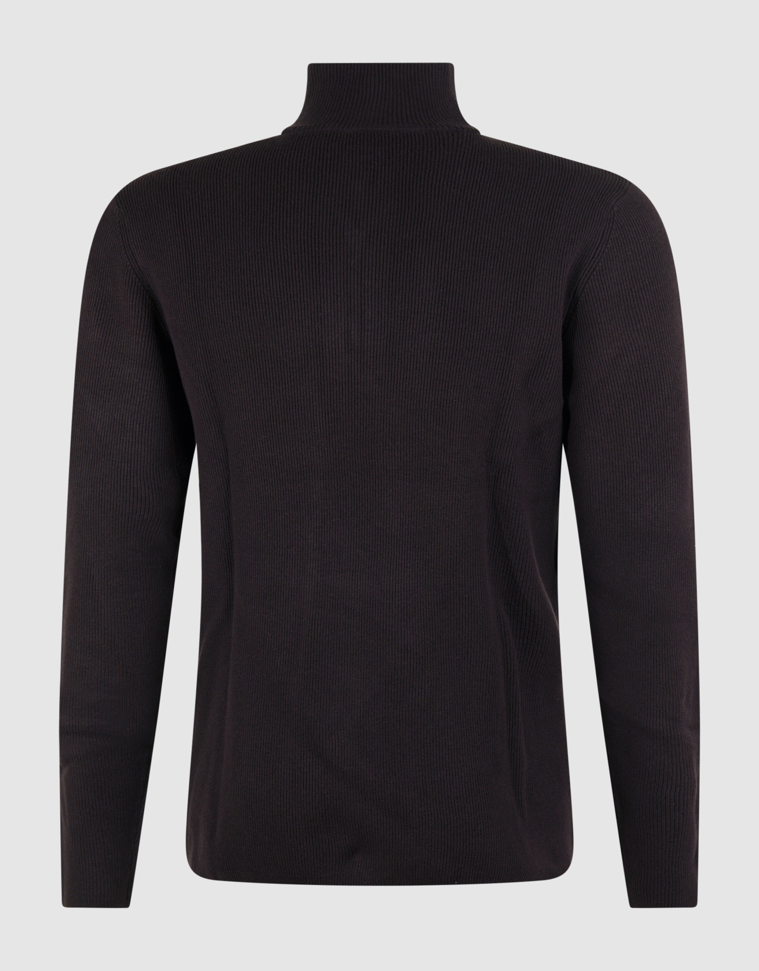 Pullover mit halbem Rei&szlig;verschluss, Strick, Dunkel SHOEBY MEN