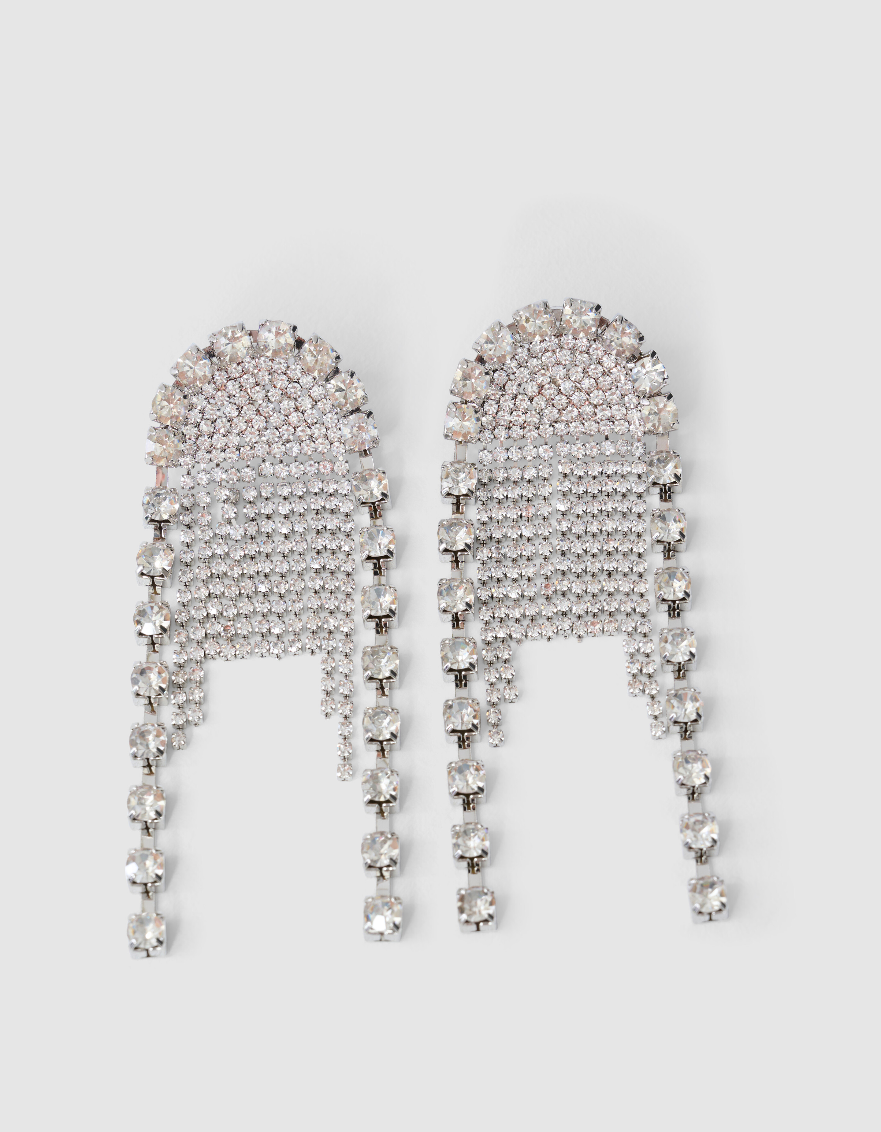 Multi Strass Ohrringe Silber SHOEBY ACCESSOIRES