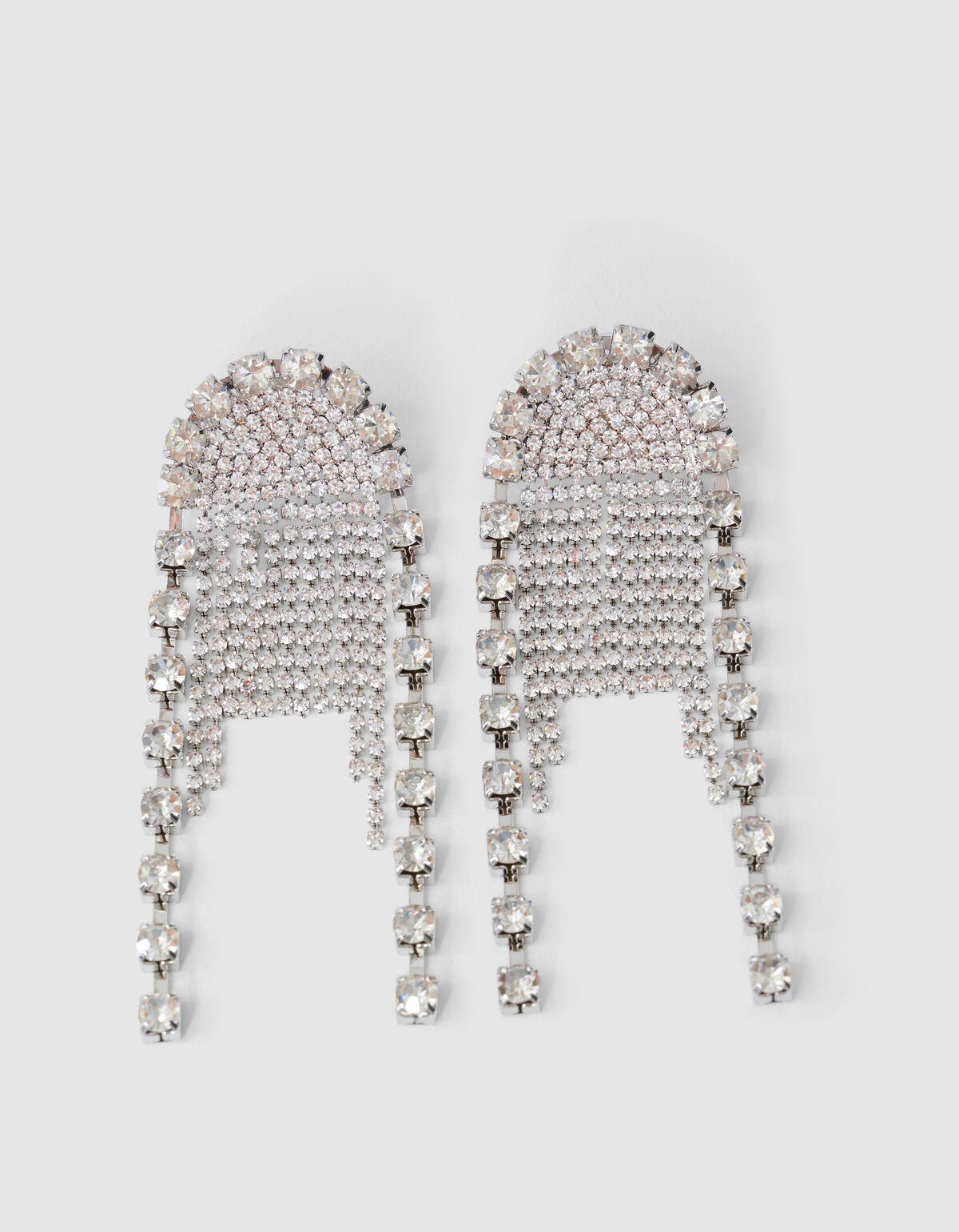 Multi Strass Ohrringe Silber SHOEBY ACCESSOIRES