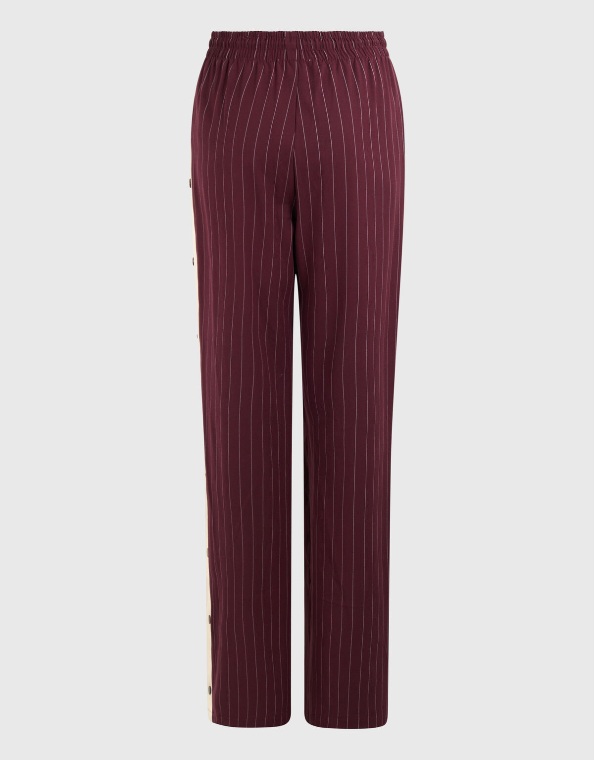 Nadelstreifen-Hose mit weitem Bein Dunkelrot SHOEBY WOMEN