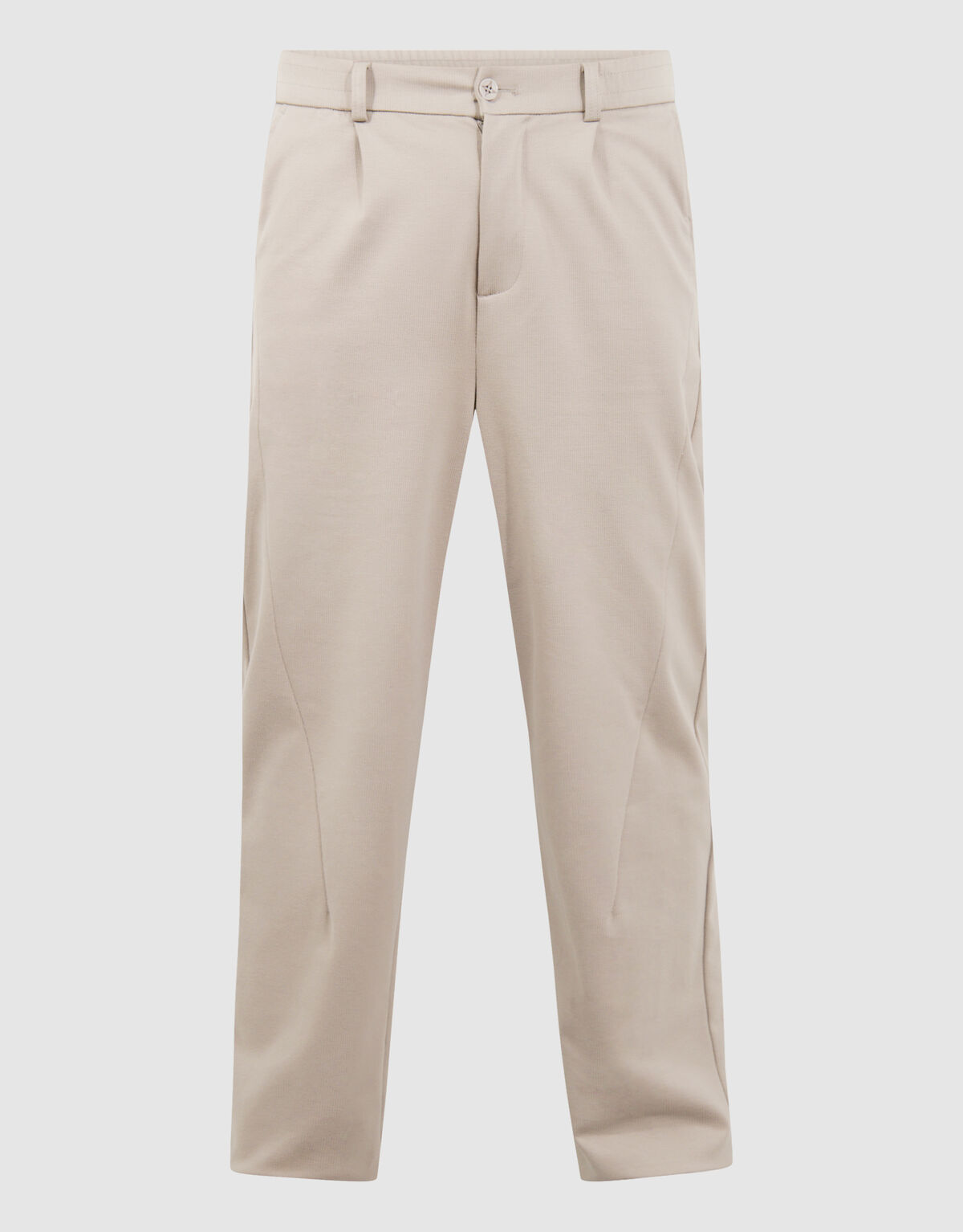 Plissierte Hose in normaler Passform, hellbraun SHOEBY MEN