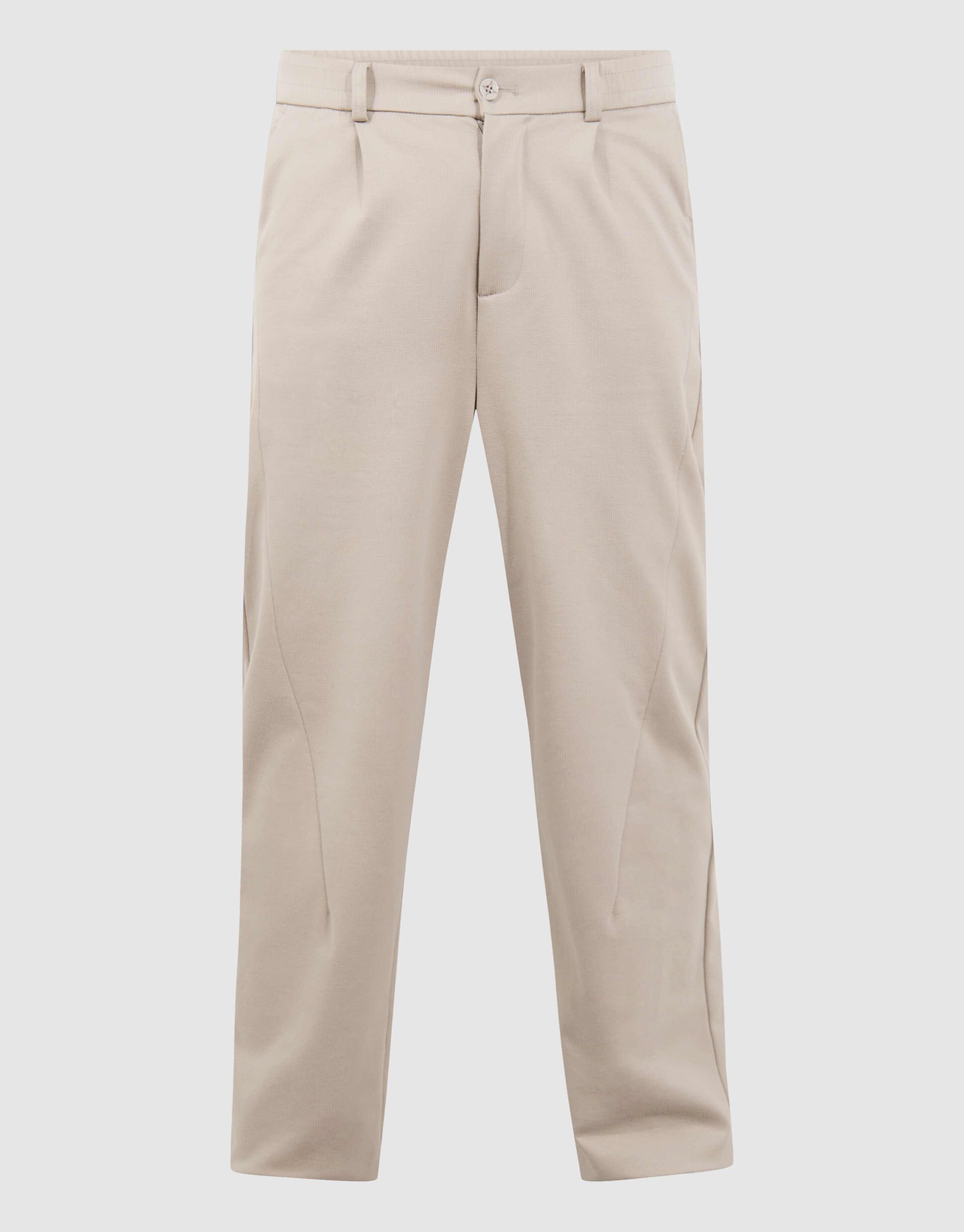 Plissierte Hose in normaler Passform, hellbraun SHOEBY MEN