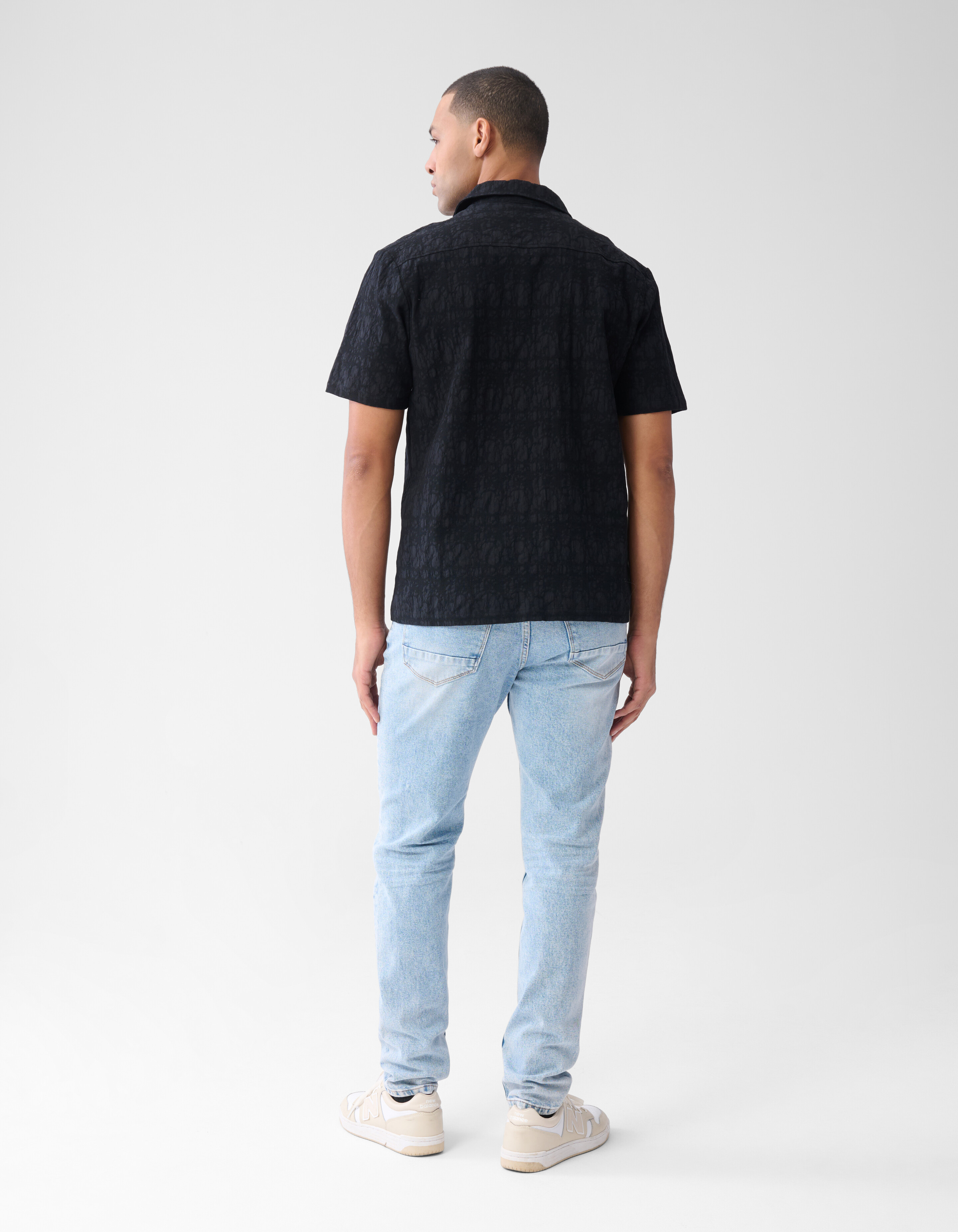 Strukturhemd Dunkelblau SHOEBY MEN
