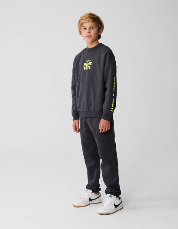 Peak Artwork Pullover Dunkelgrau SHOEBY BOYS