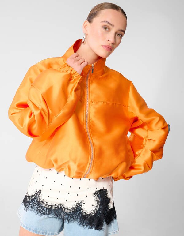 Oversized Bomberjacke Orange SHOEBY WOMEN