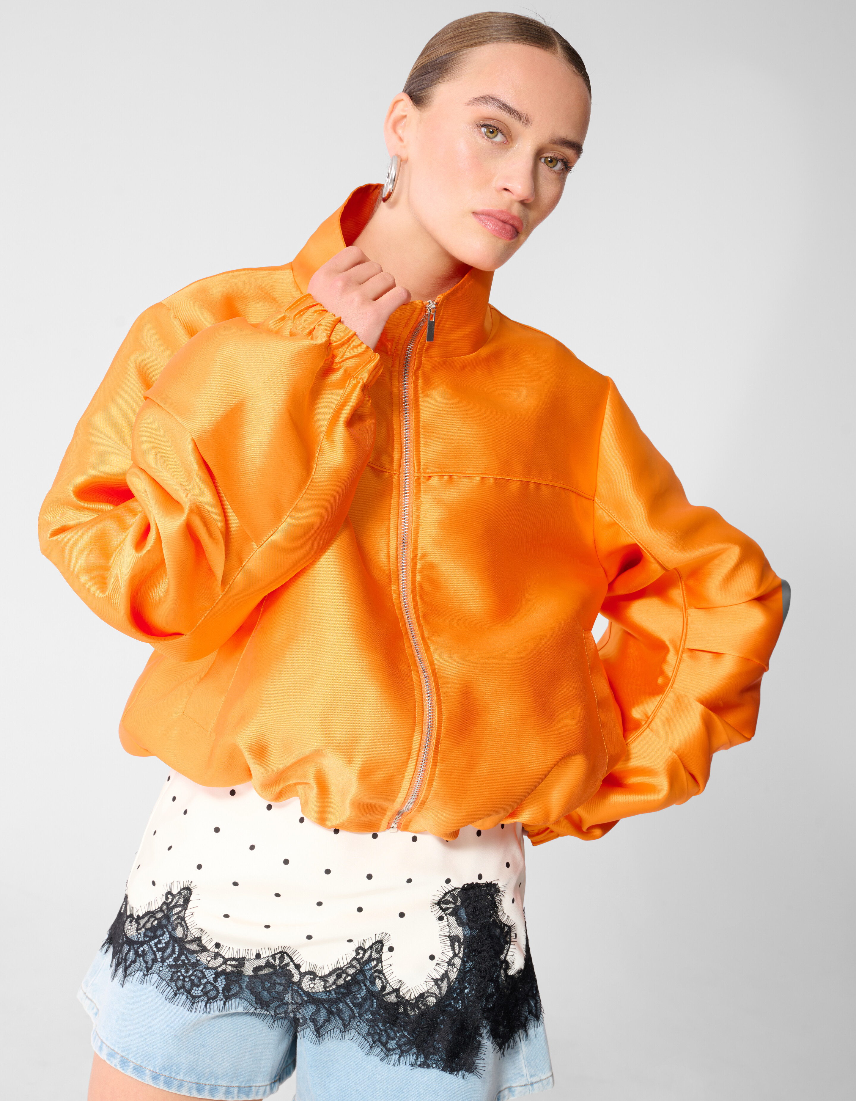 Oversized Bomberjacke Orange SHOEBY WOMEN