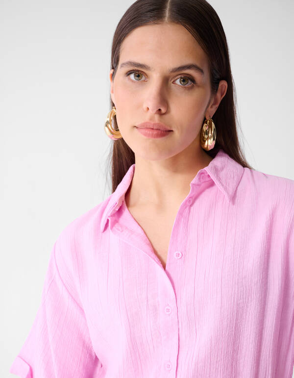 Struktur Knot Mini Kleid Rosa SHOEBY WOMEN