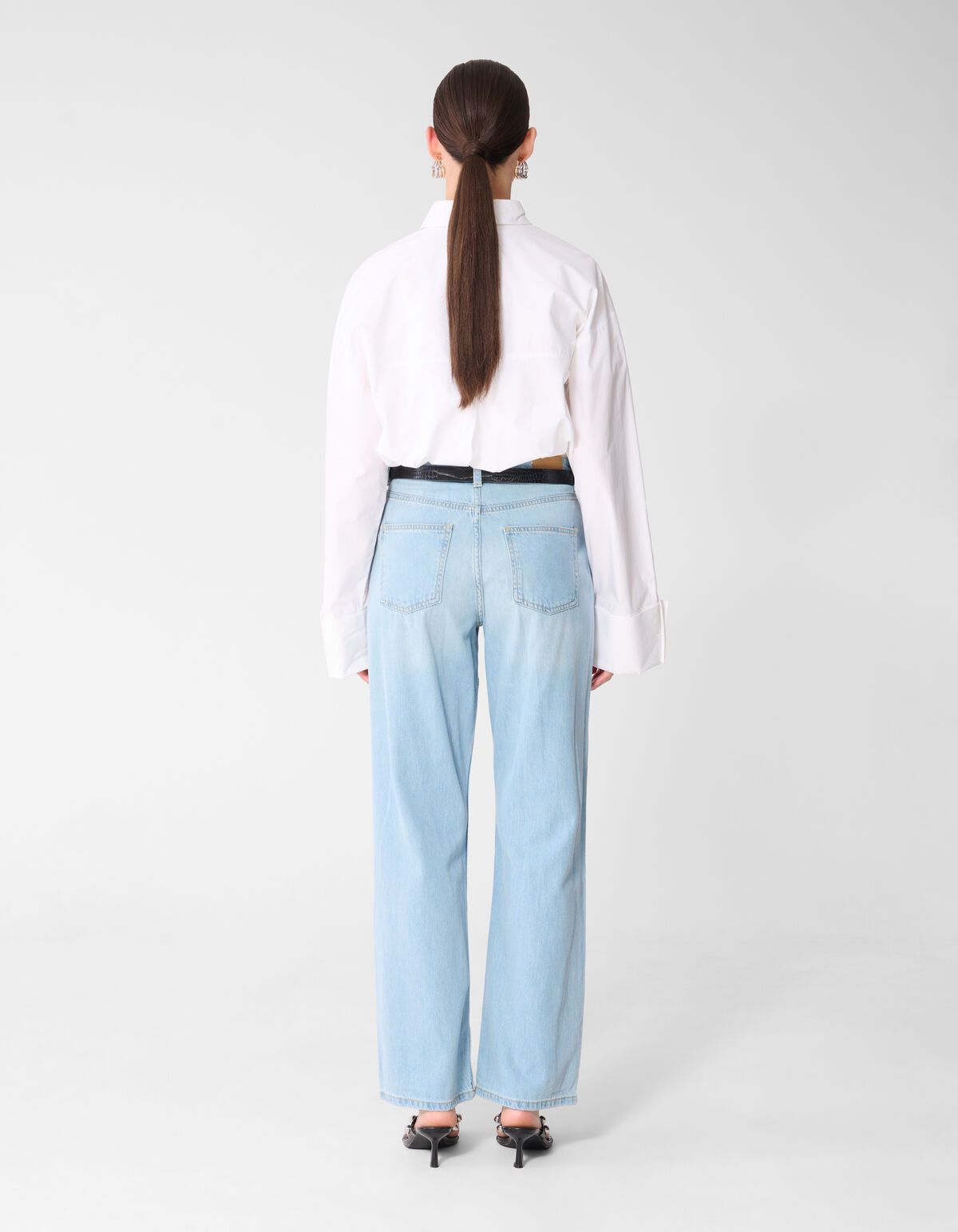 Weiche Jeans mit weitem Bein Gebleicht SHOEBY WOMEN