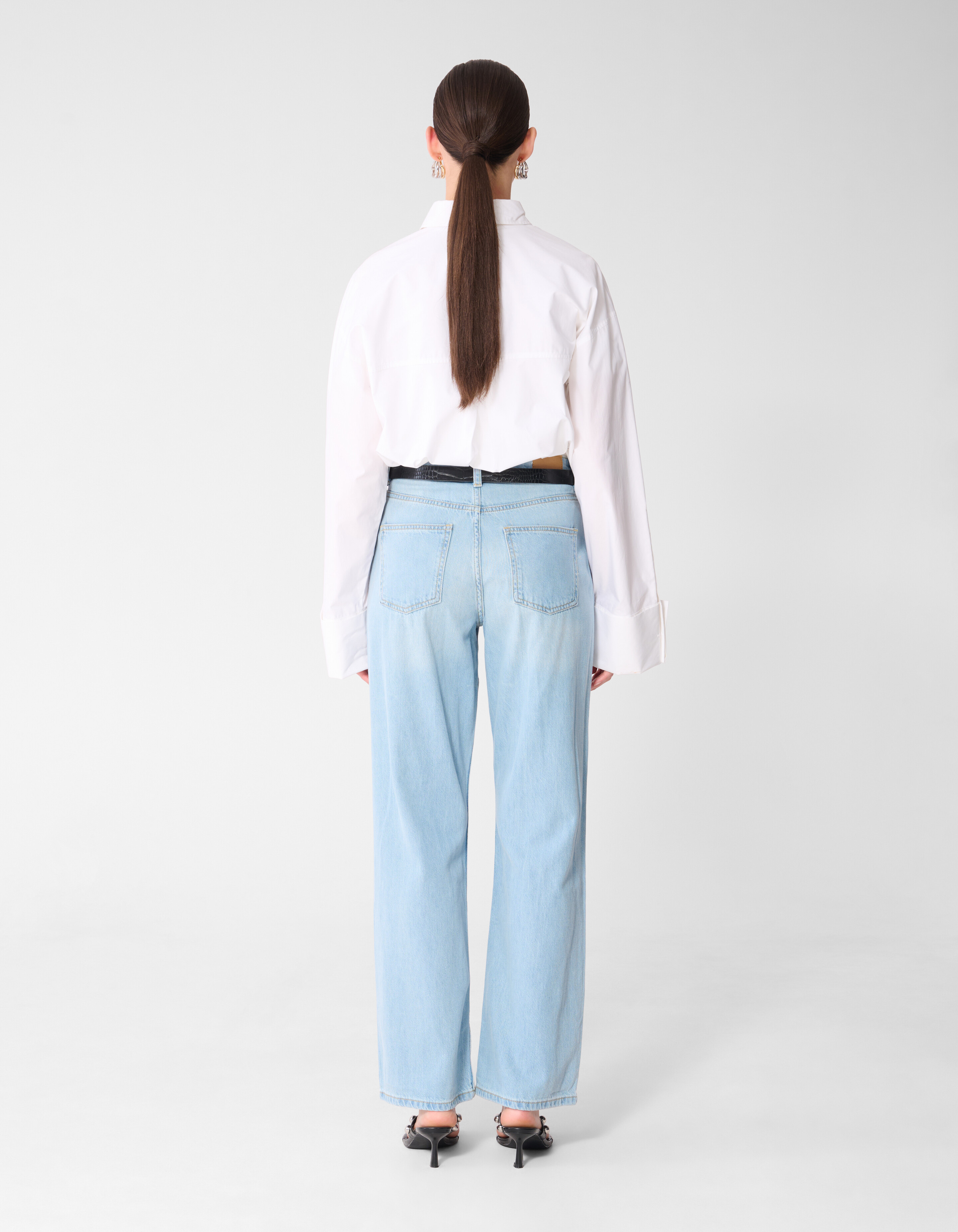 Weiche Jeans mit weitem Bein Gebleicht SHOEBY WOMEN