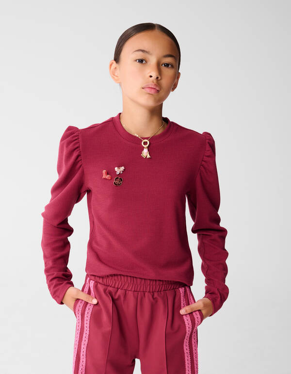 Puff Top Dunkelrot SHOEBY GIRLS