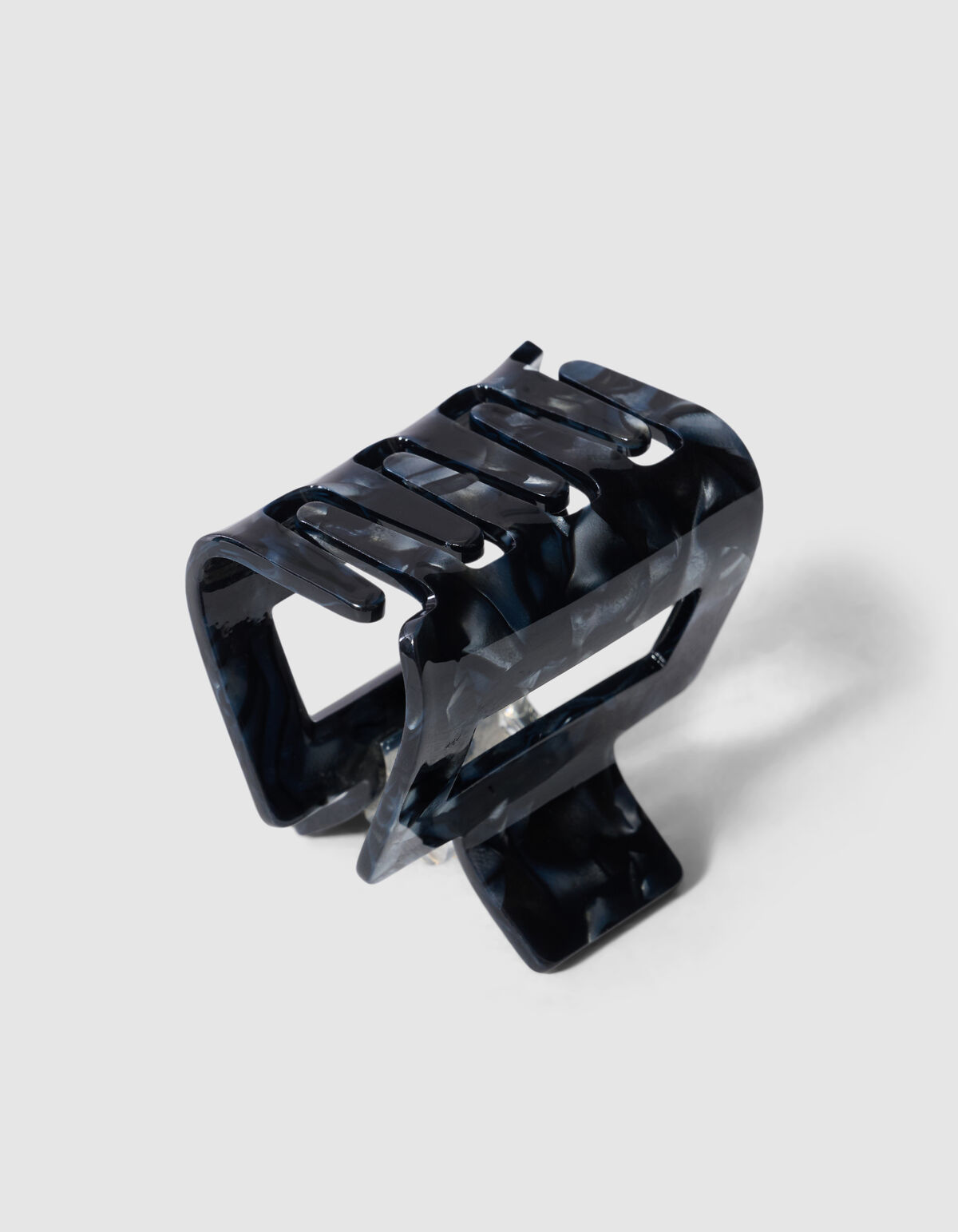 Quadratische Haarspange Schwarz SHOEBY ACCESSOIRES