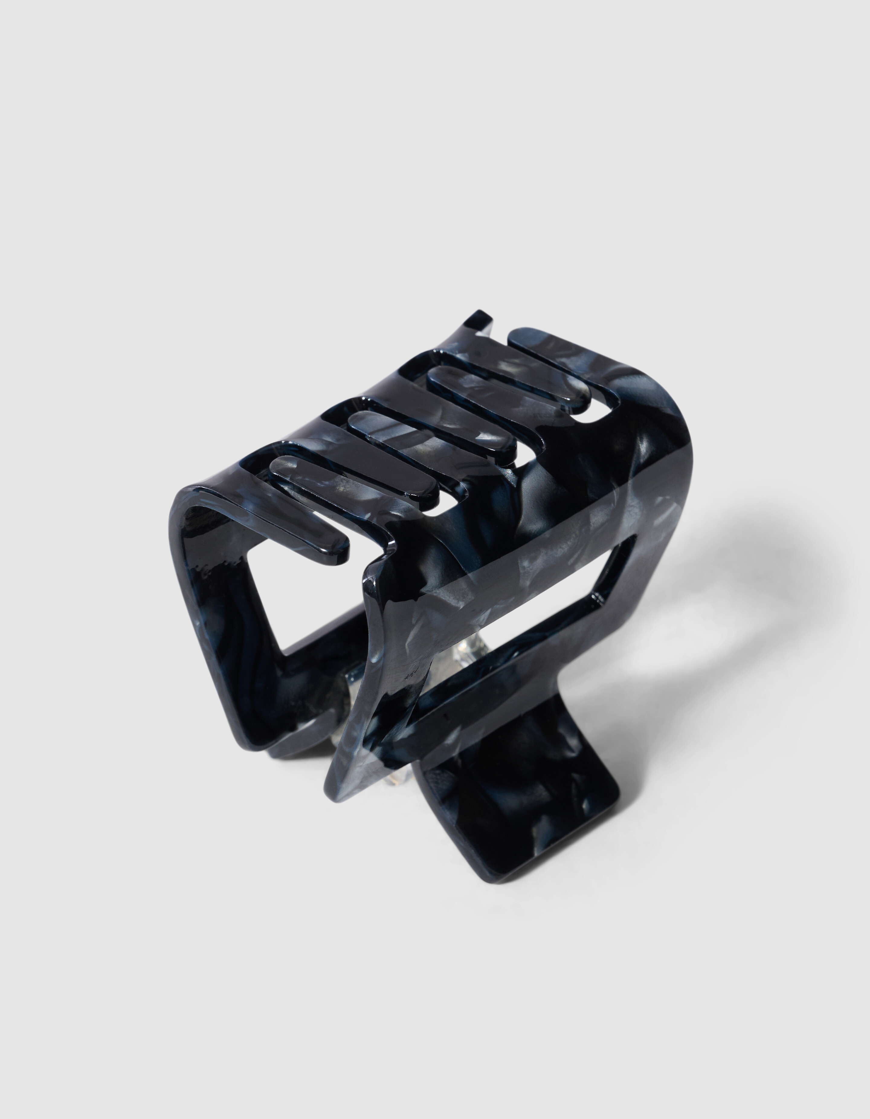 Quadratische Haarspange Schwarz SHOEBY ACCESSOIRES