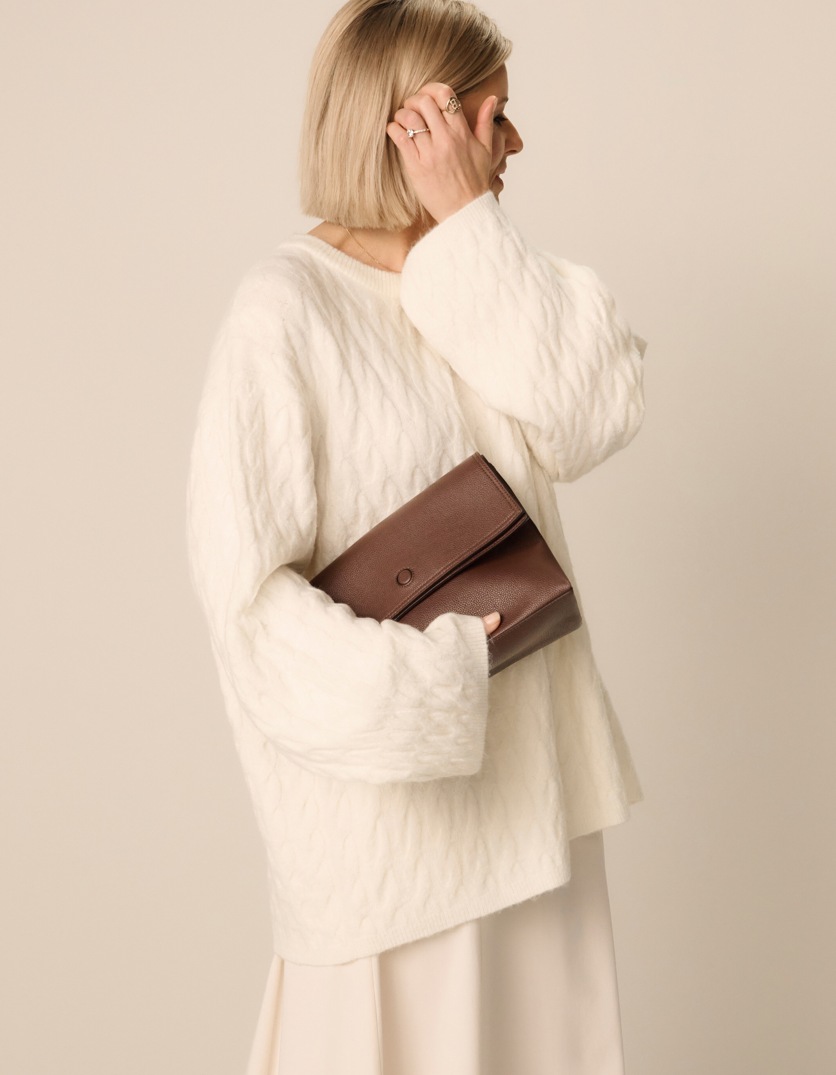 Kabelpullover Off White von Lonneke SHOEBY WOMEN