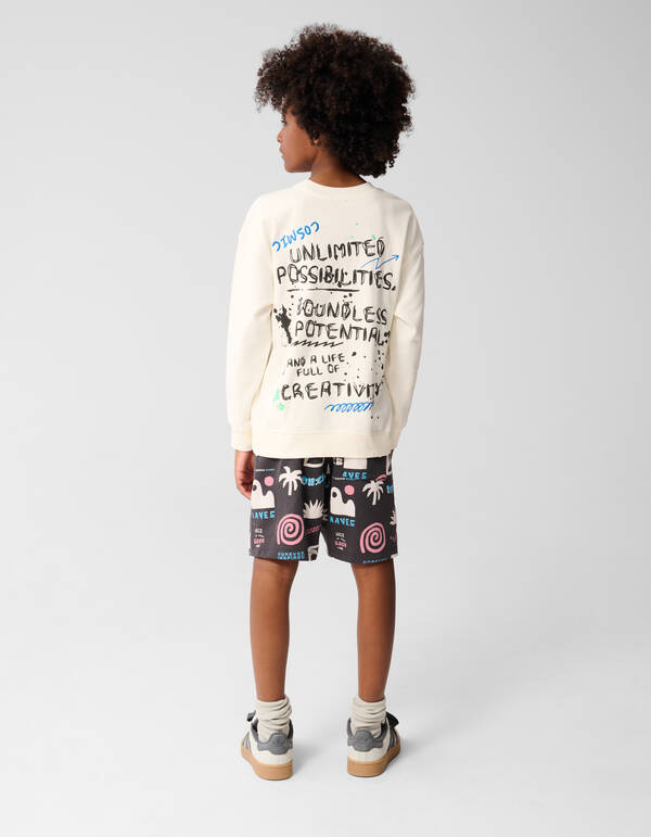Doodle Pullover Off White SHOEBY BOYS