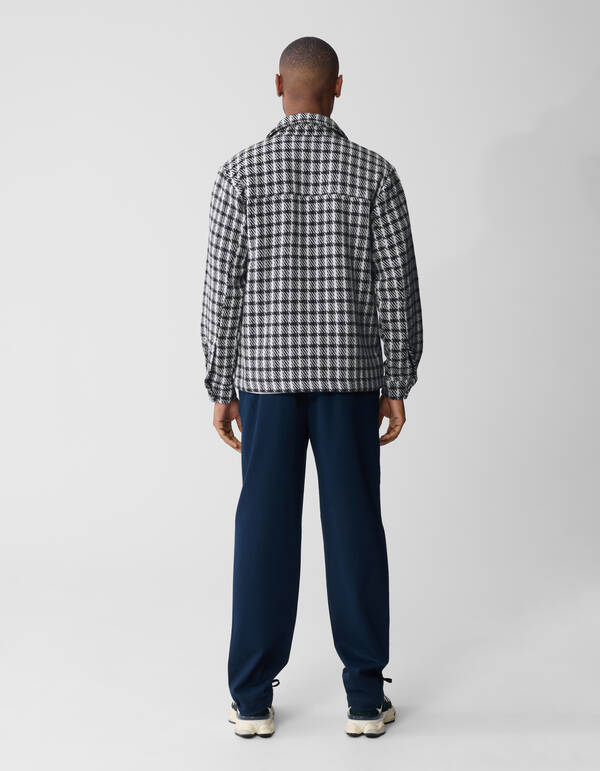 Kariertes Overshirt Schwarz/Grau SHOEBY MEN