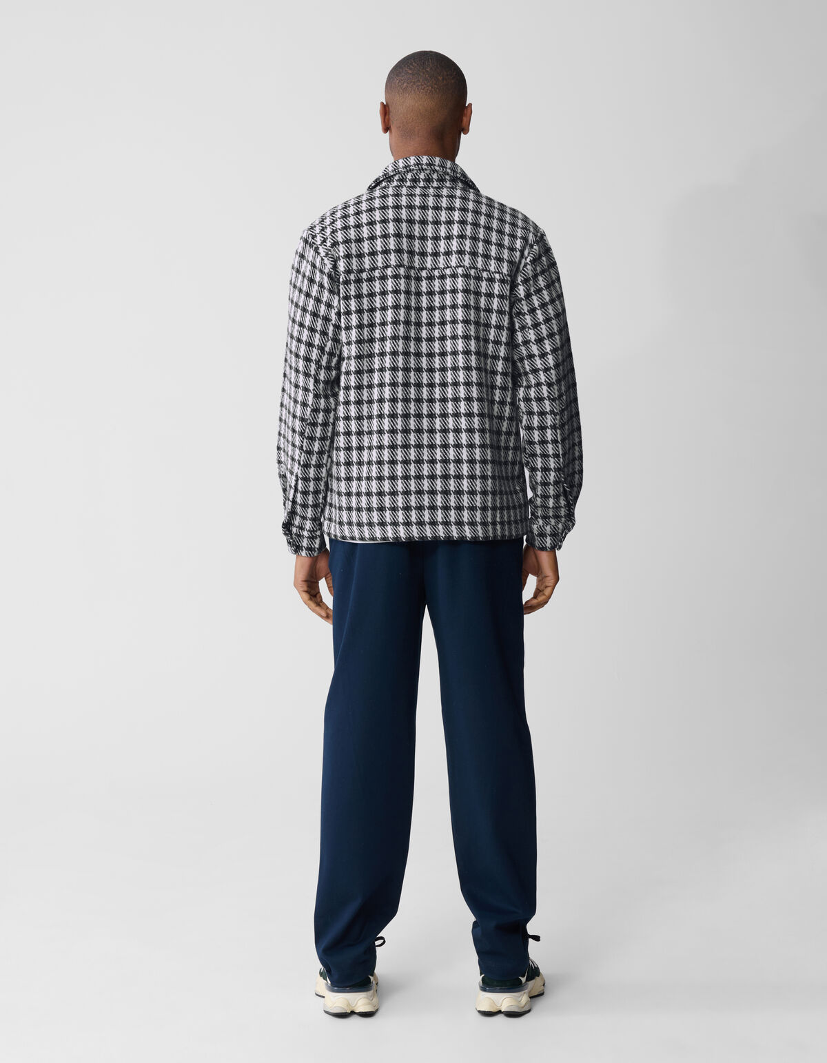 Kariertes Overshirt Schwarz/Grau SHOEBY MEN