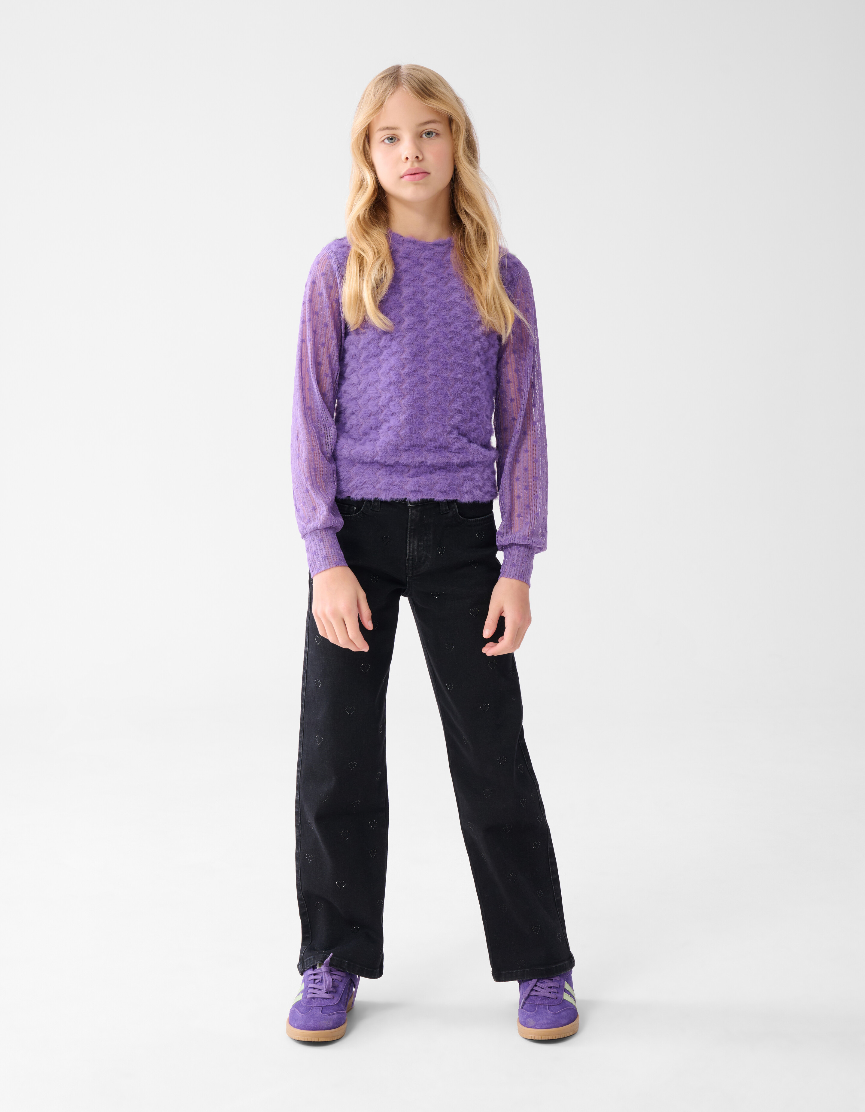 Mesh Top Violett SHOEBY GIRLS